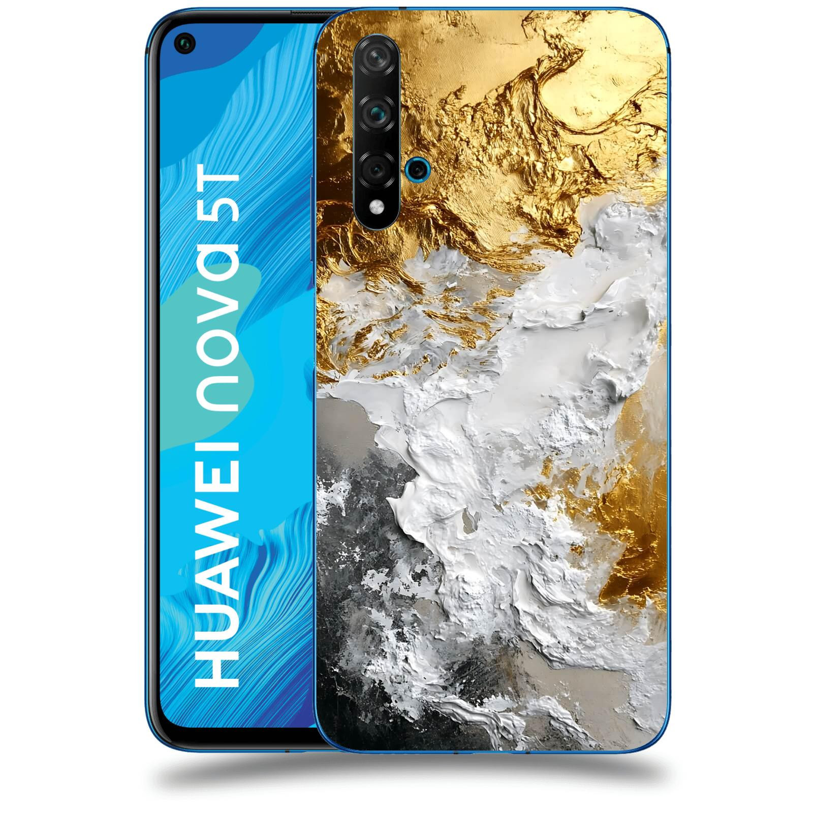 ACOVER Kryt na mobil Huawei Nova 5T - Liquid Gold VI