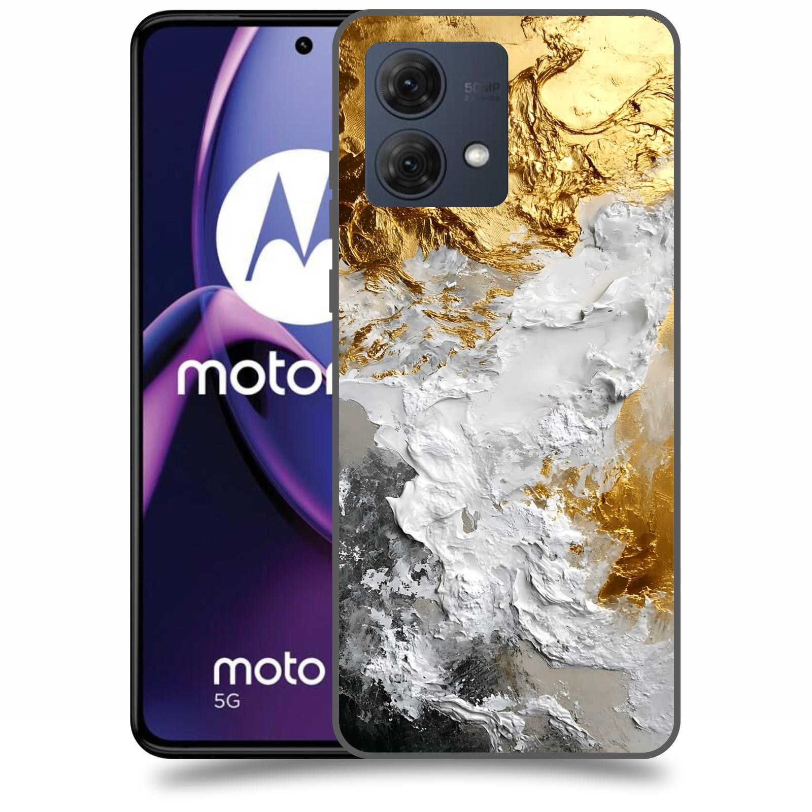 ACOVER Kryt na mobil Motorola Moto G84 5G - Liquid Gold VI