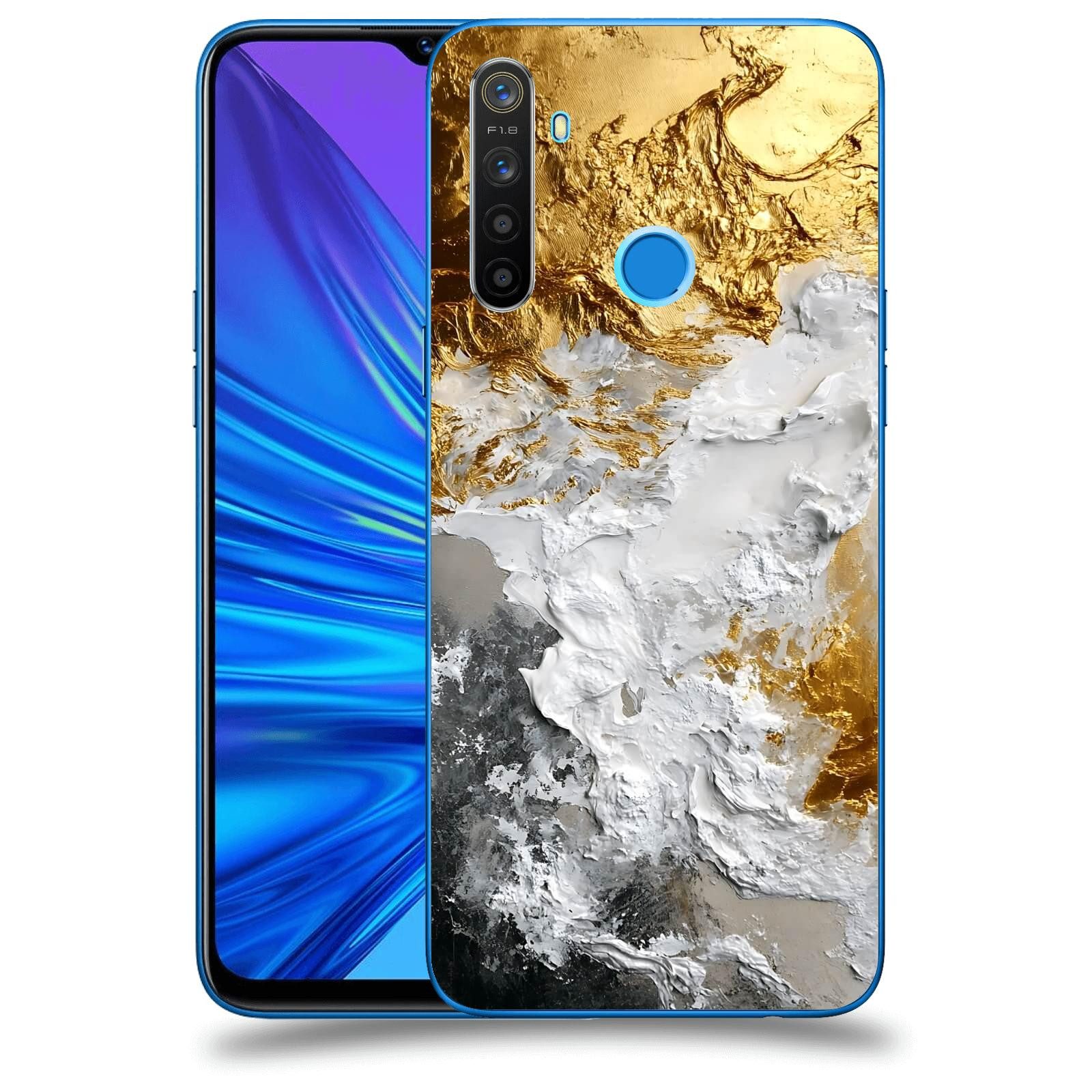 ACOVER Kryt na mobil Realme 5 - Liquid Gold VI