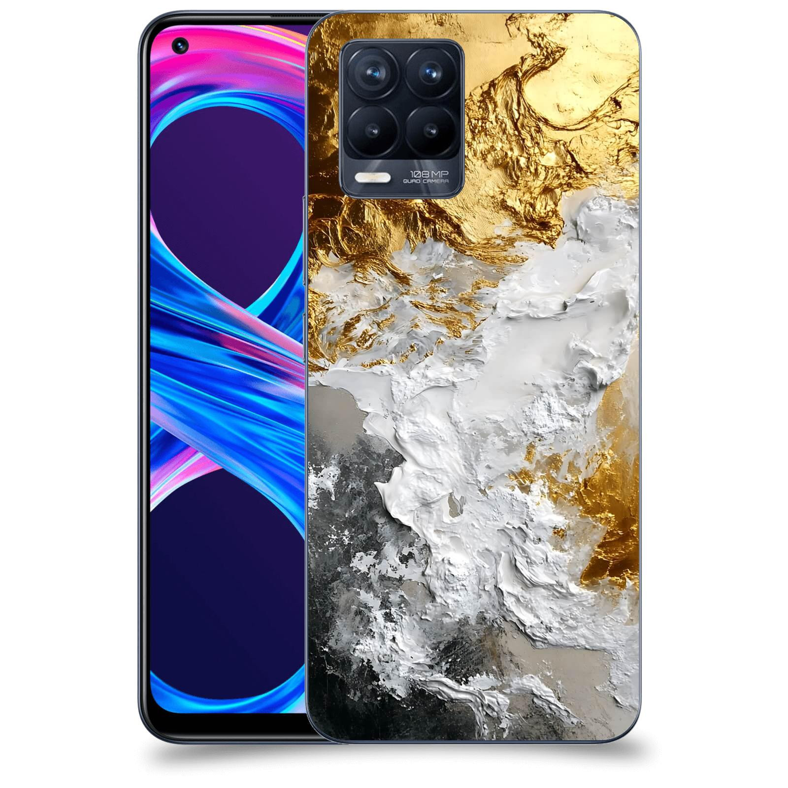 ACOVER Kryt na mobil Realme 8 Pro - Liquid Gold VI