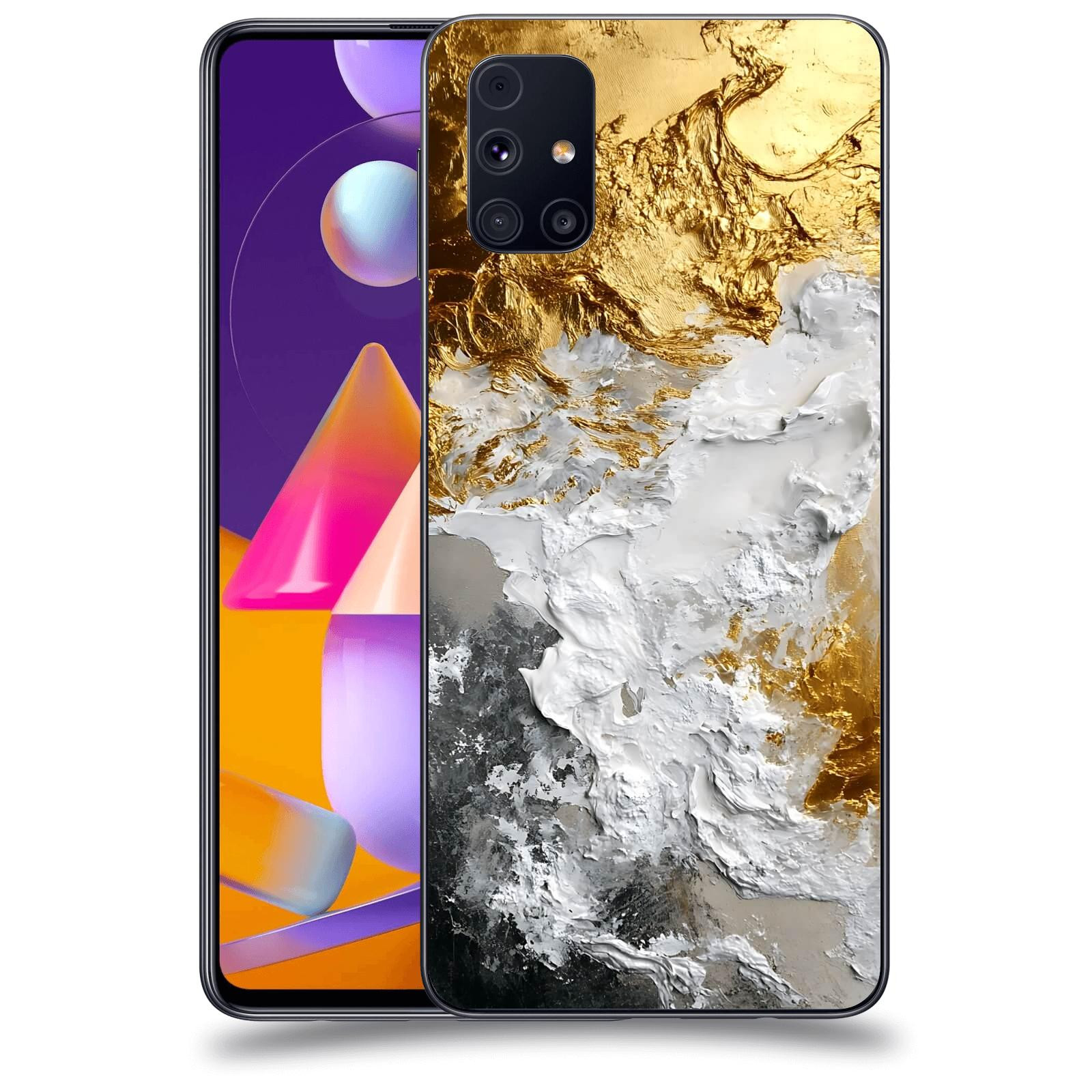 ACOVER Kryt na mobil Samsung Galaxy M31s - Liquid Gold VI