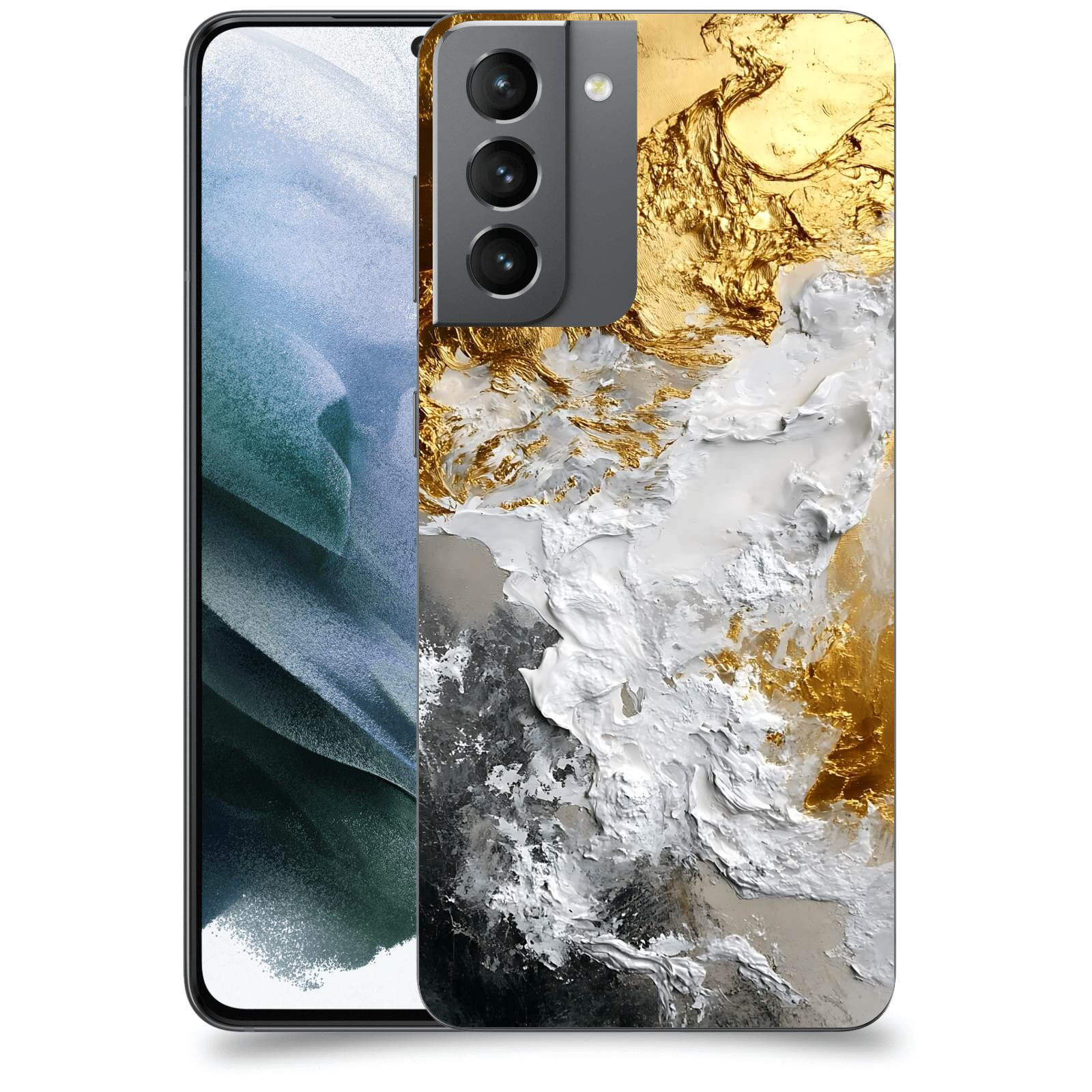 ACOVER Kryt na mobil Samsung Galaxy S21 G991B - Liquid Gold VI