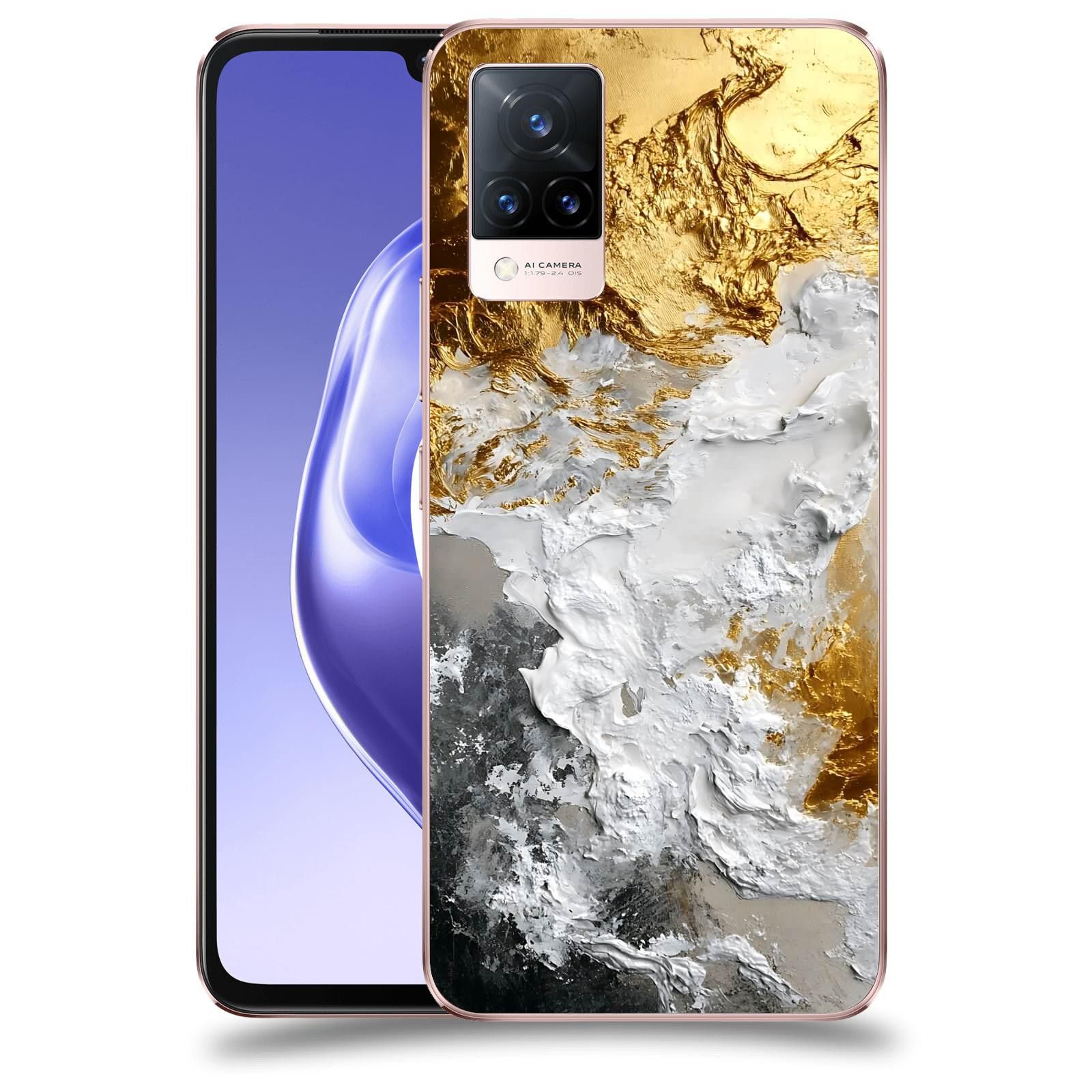 ACOVER Kryt na mobil Vivo V21 5G - Liquid Gold VI