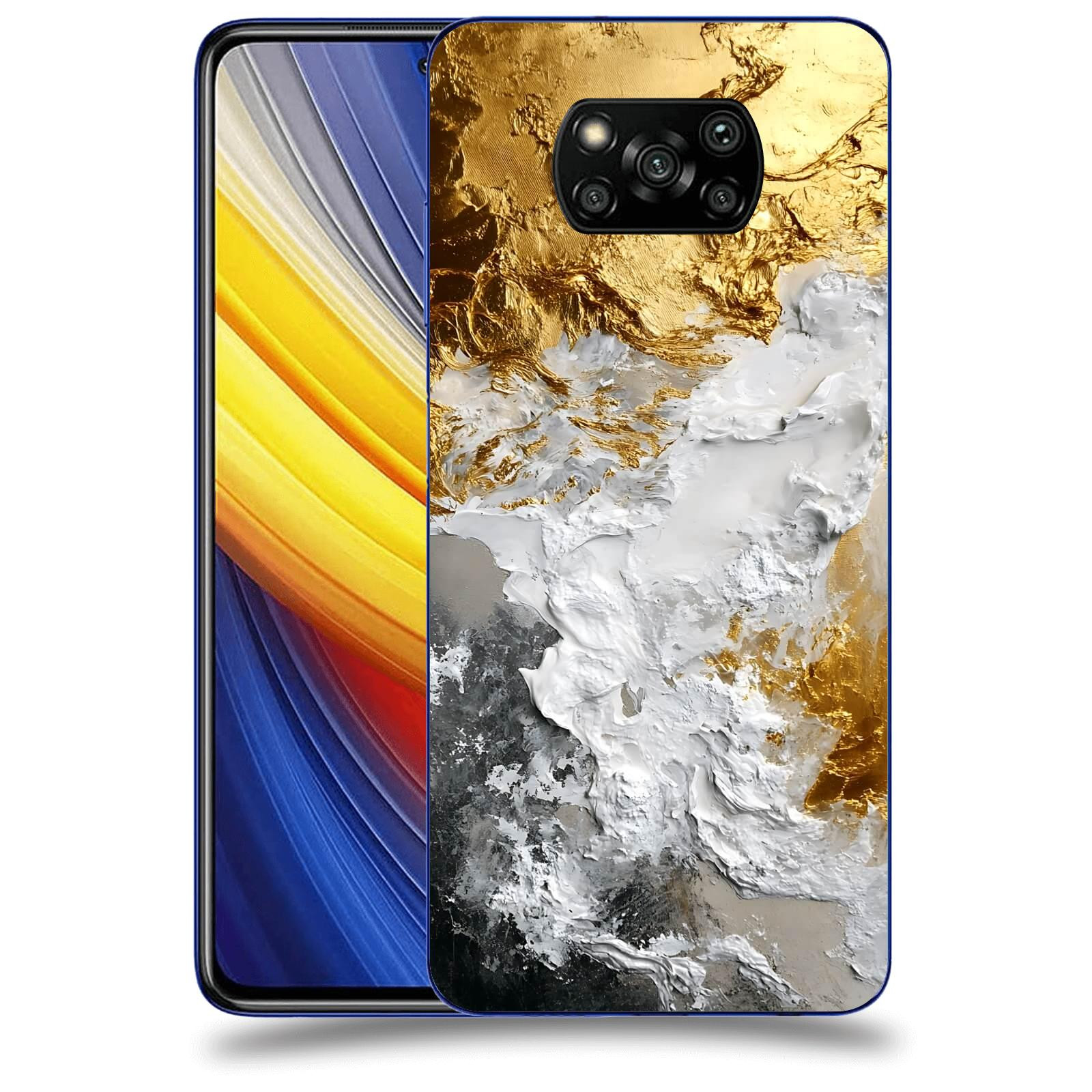 ACOVER Kryt na mobil Xiaomi Poco X3 Pro - Liquid Gold VI
