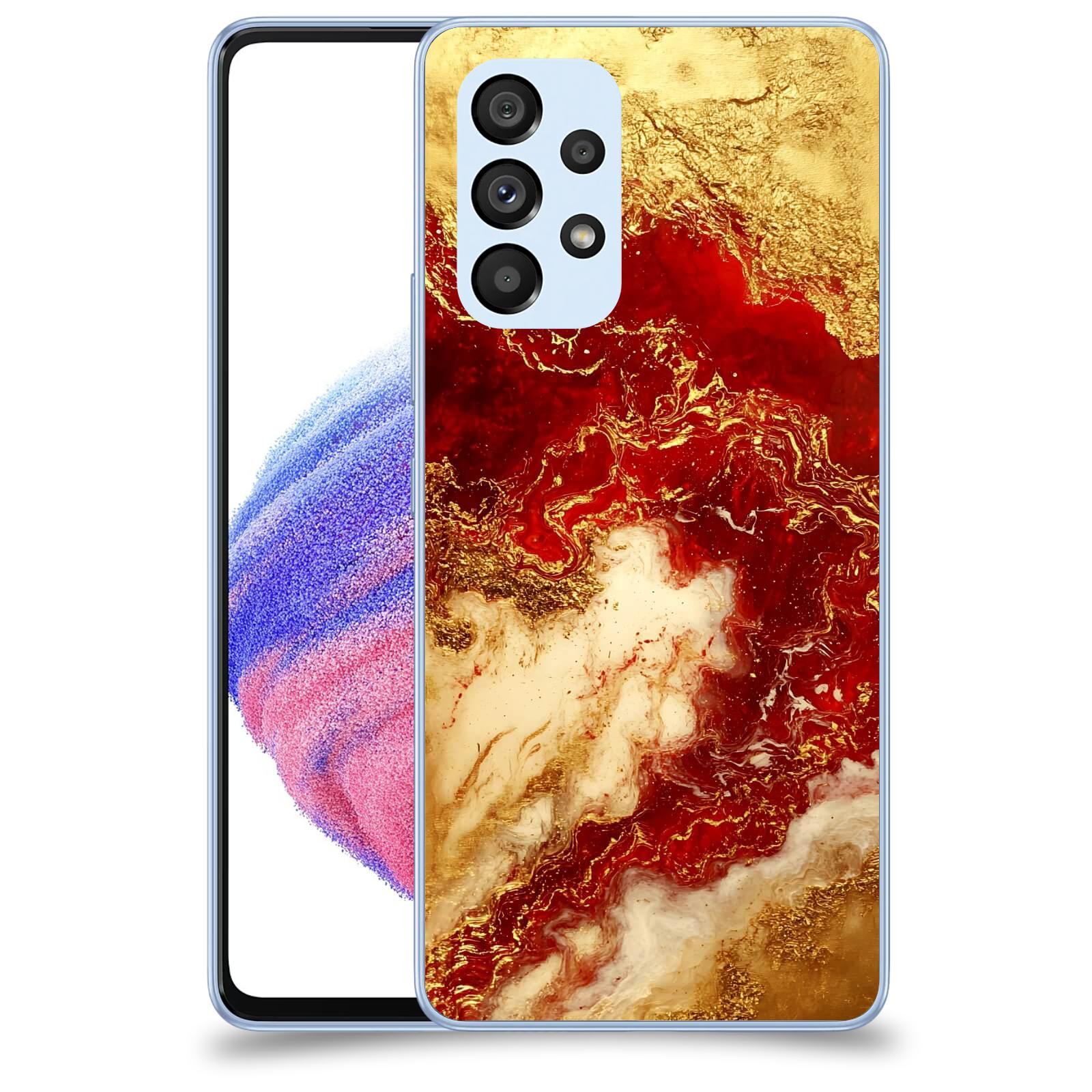 ACOVER Kryt na mobil Samsung Galaxy A32 5G A326B - Golden Blood I