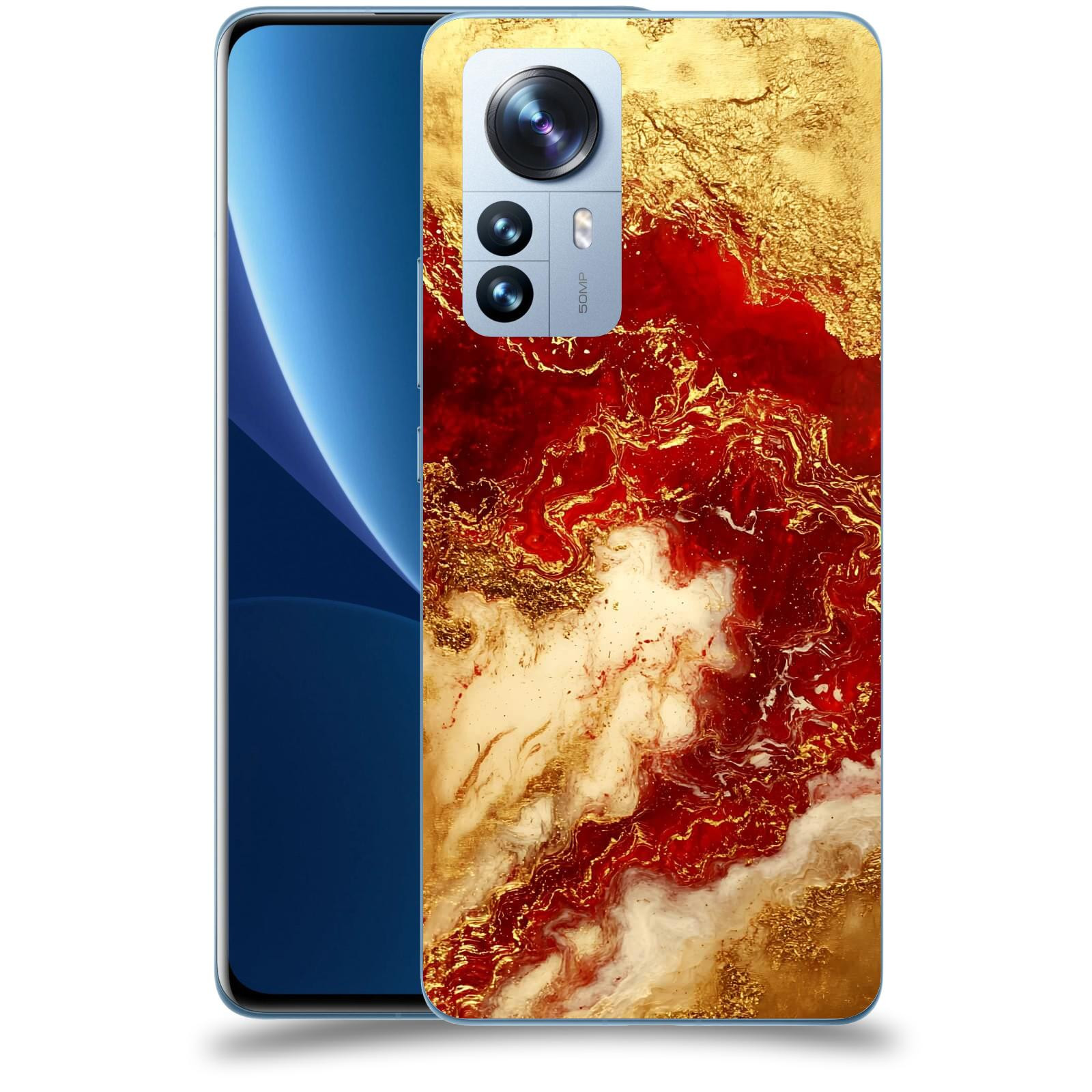 ACOVER Kryt na mobil Xiaomi 12 Pro - Golden Blood I