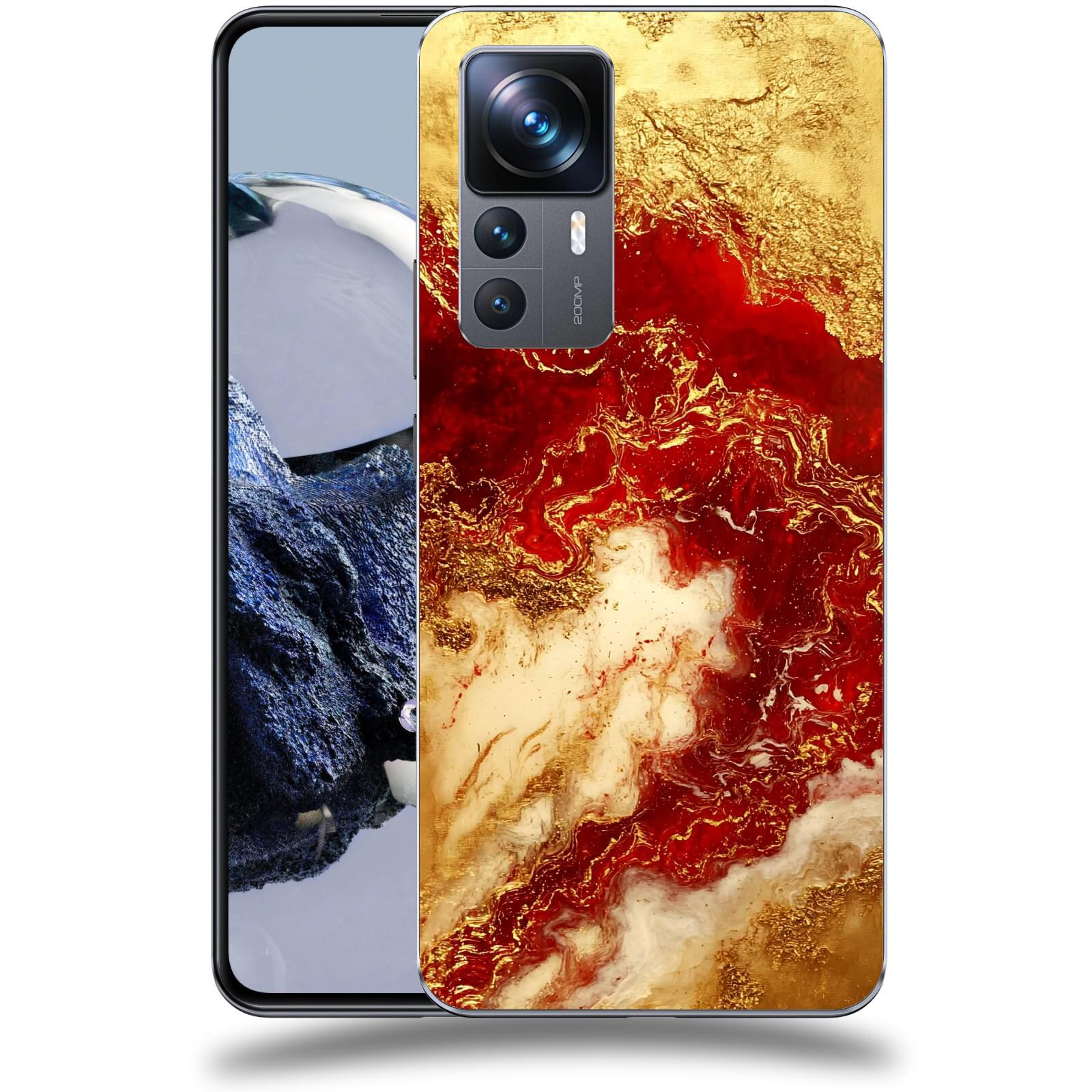 ACOVER Kryt na mobil Xiaomi 12T Pro - Golden Blood I