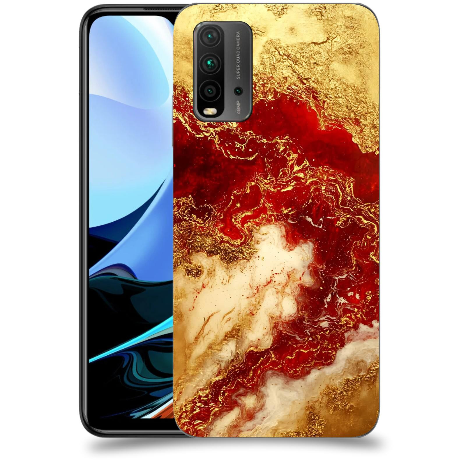 ACOVER Kryt na mobil Xiaomi Redmi 9T - Golden Blood I