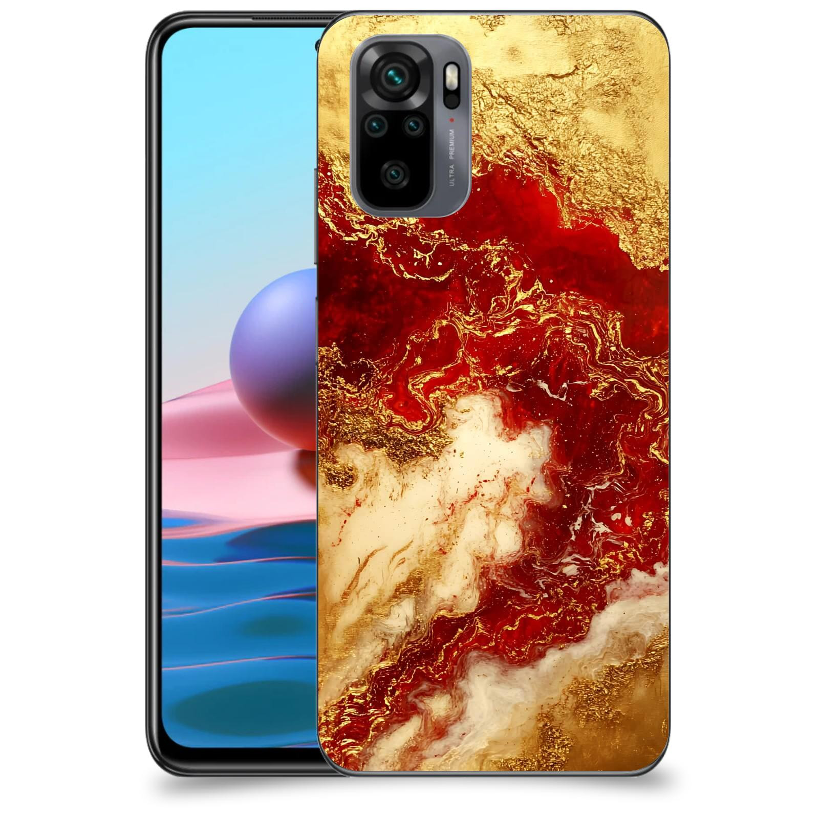 ACOVER Kryt na mobil Xiaomi Redmi Note 10 - Golden Blood I