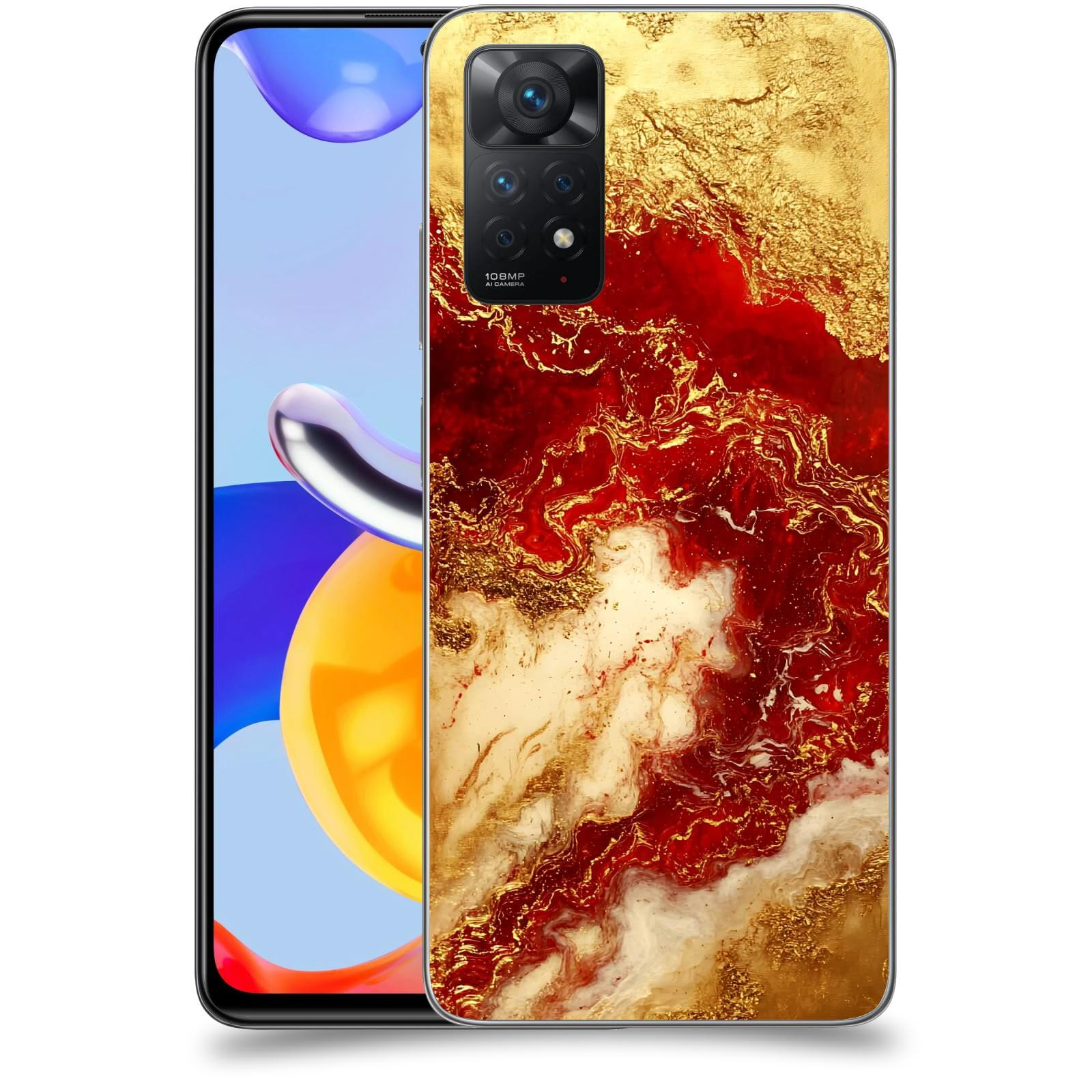 ACOVER Kryt na mobil Xiaomi Redmi Note 11 Pro - Golden Blood I