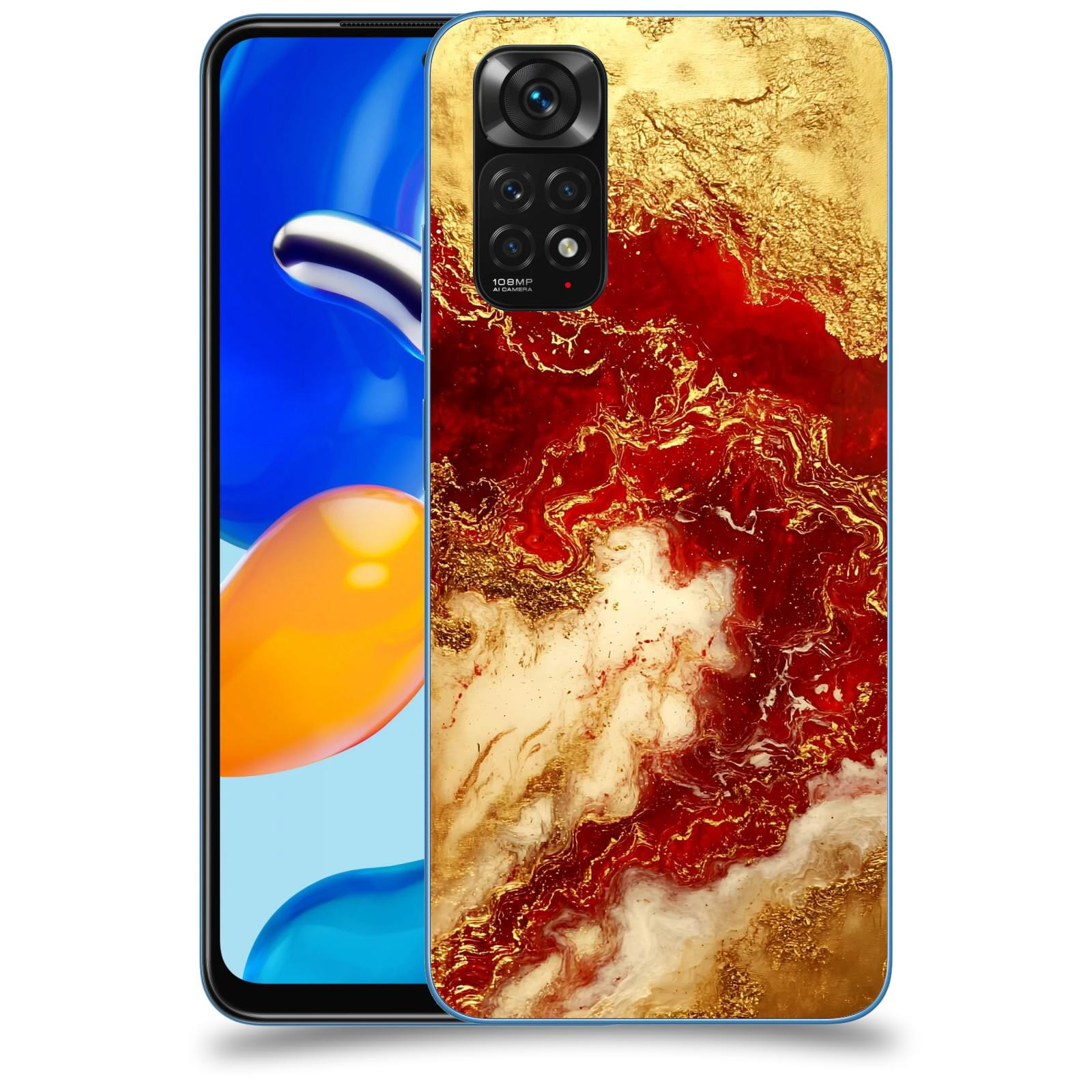 ACOVER Kryt na mobil Xiaomi Redmi Note 11S - Golden Blood I