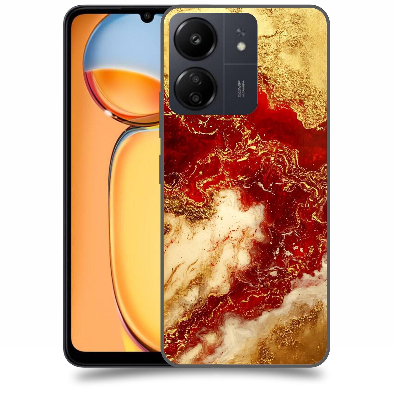 ACOVER Kryt na mobil Xiaomi Redmi 13C 4G  Golden Blood I