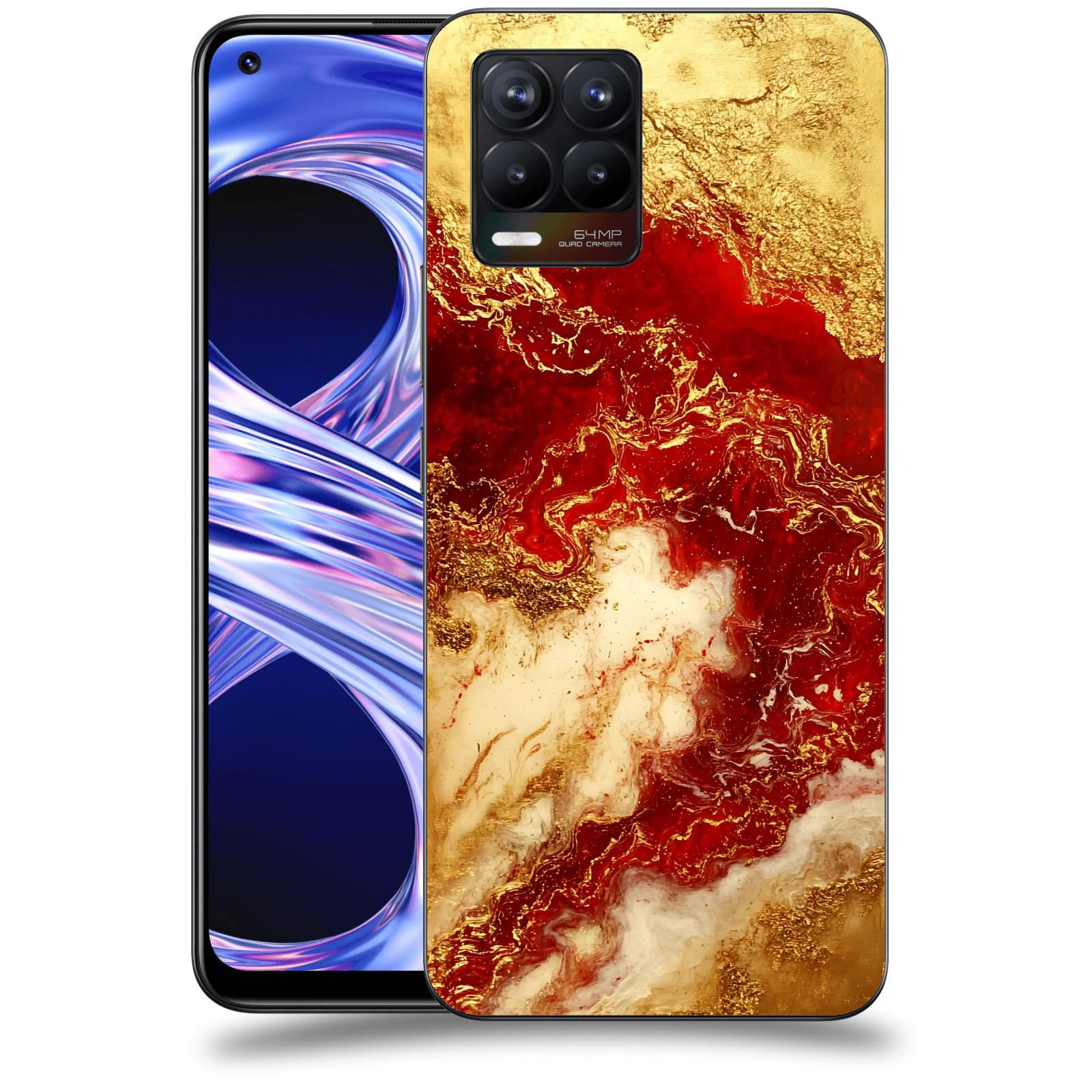 ACOVER Kryt na mobil Realme 8 - Golden Blood I