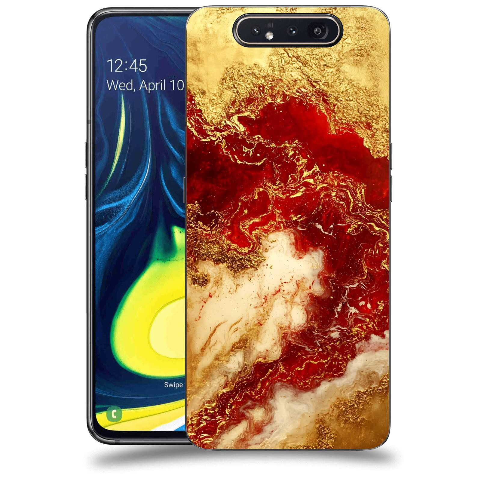 ACOVER Kryt na mobil Samsung Galaxy A80 A805F - Golden Blood I