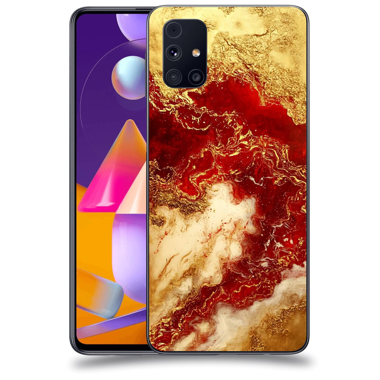 ACOVER Kryt na mobil Samsung Galaxy M31s - Golden Blood I