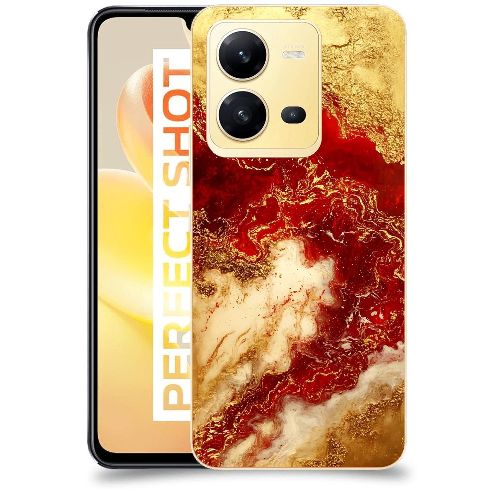 ACOVER Kryt na mobil Vivo X80 Lite - Golden Blood I