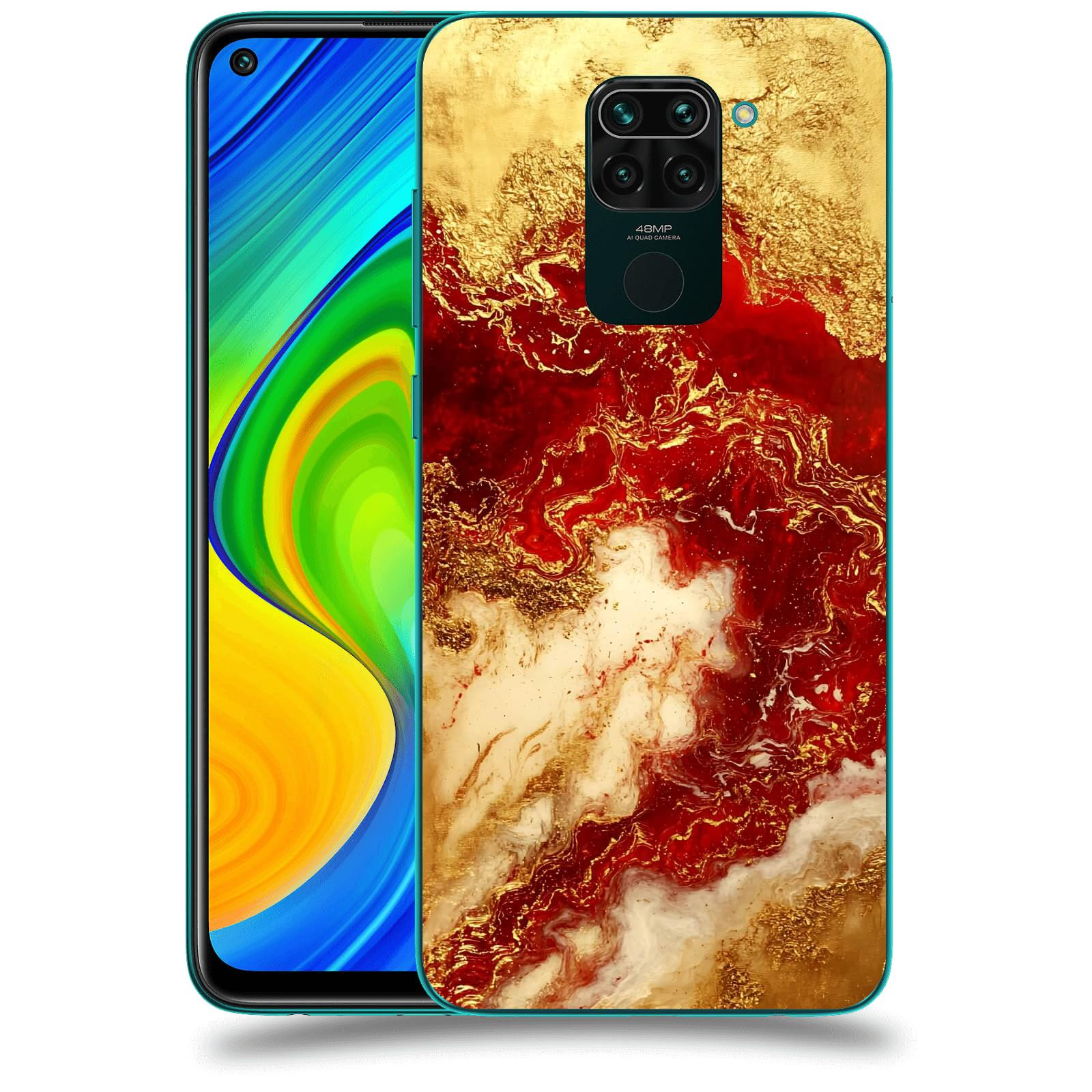 ACOVER Kryt na mobil Xiaomi Redmi Note 9 - Golden Blood I