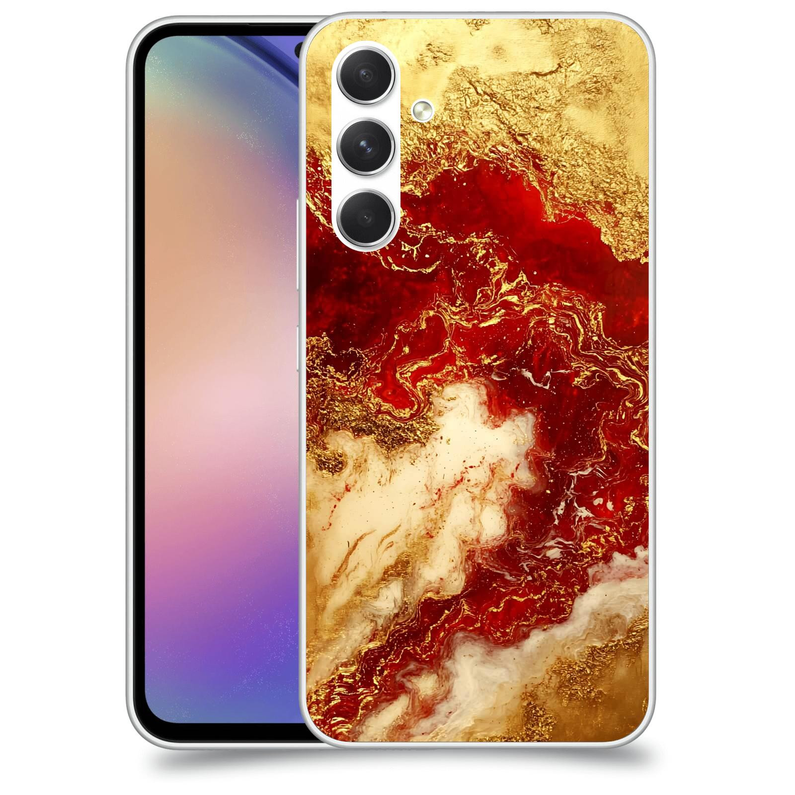 ACOVER Kryt na mobil Samsung Galaxy M54 5G - Golden Blood I