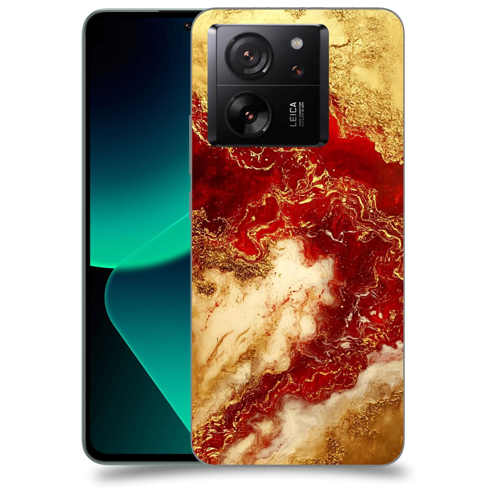 ACOVER Kryt na mobil Xiaomi 13T pro - Golden Blood I
