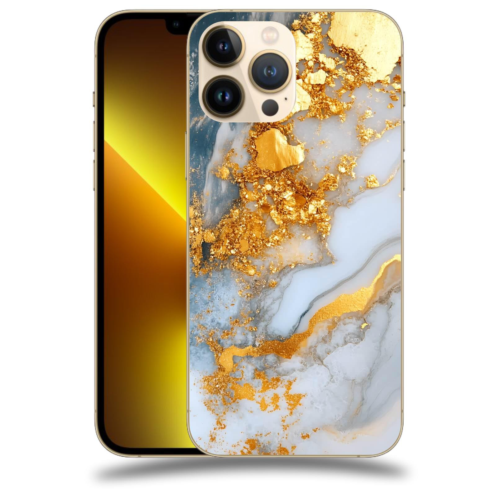 ACOVER Kryt na mobil Apple iPhone 13 Pro - Liquid Gold VII