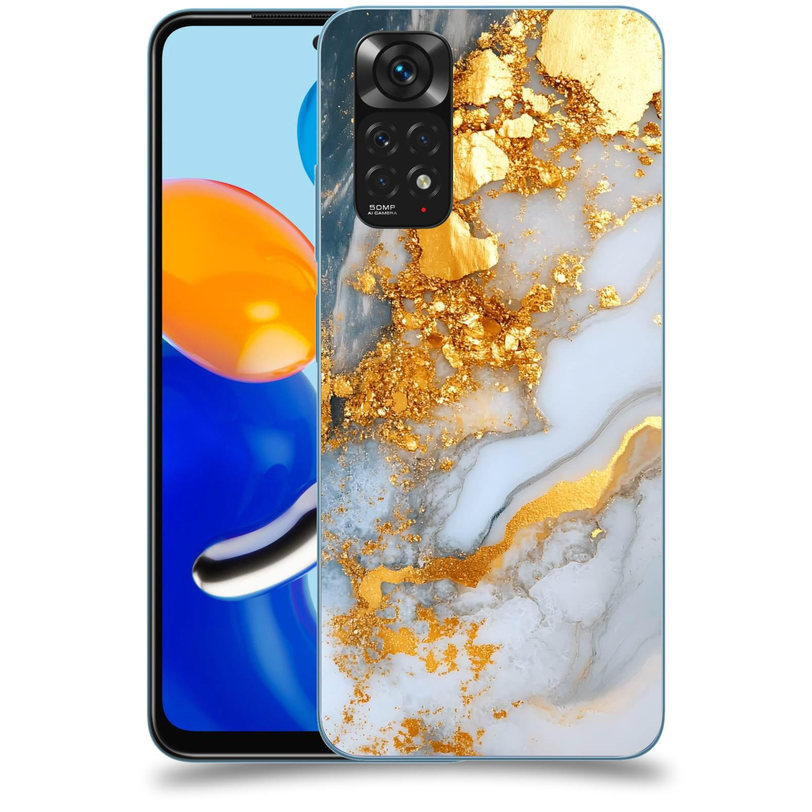 ACOVER Kryt na mobil Xiaomi Redmi Note 11 - Liquid Gold VII