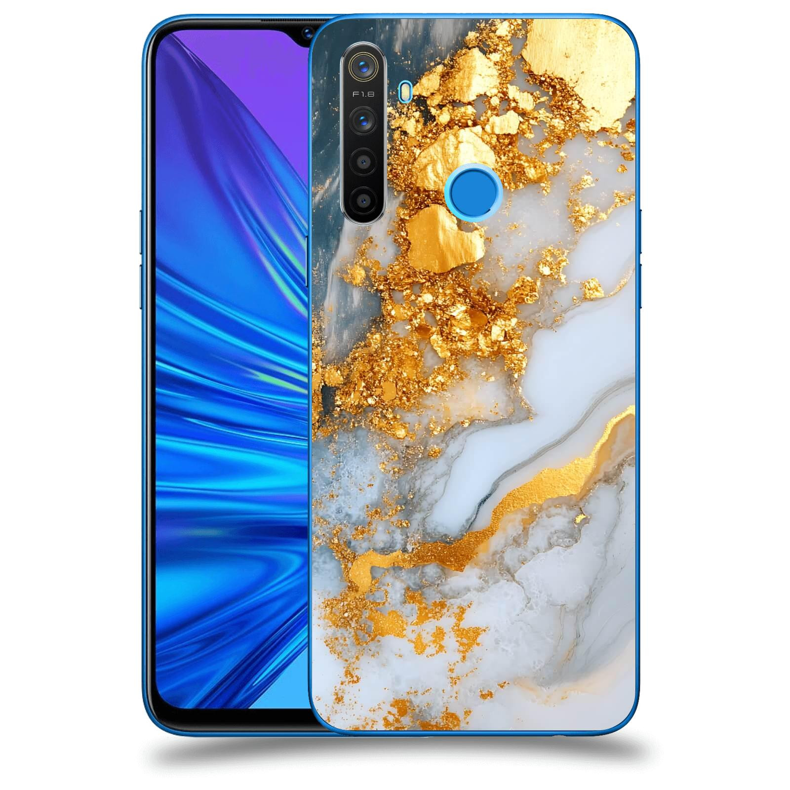 ACOVER Kryt na mobil Realme 5 - Liquid Gold VII