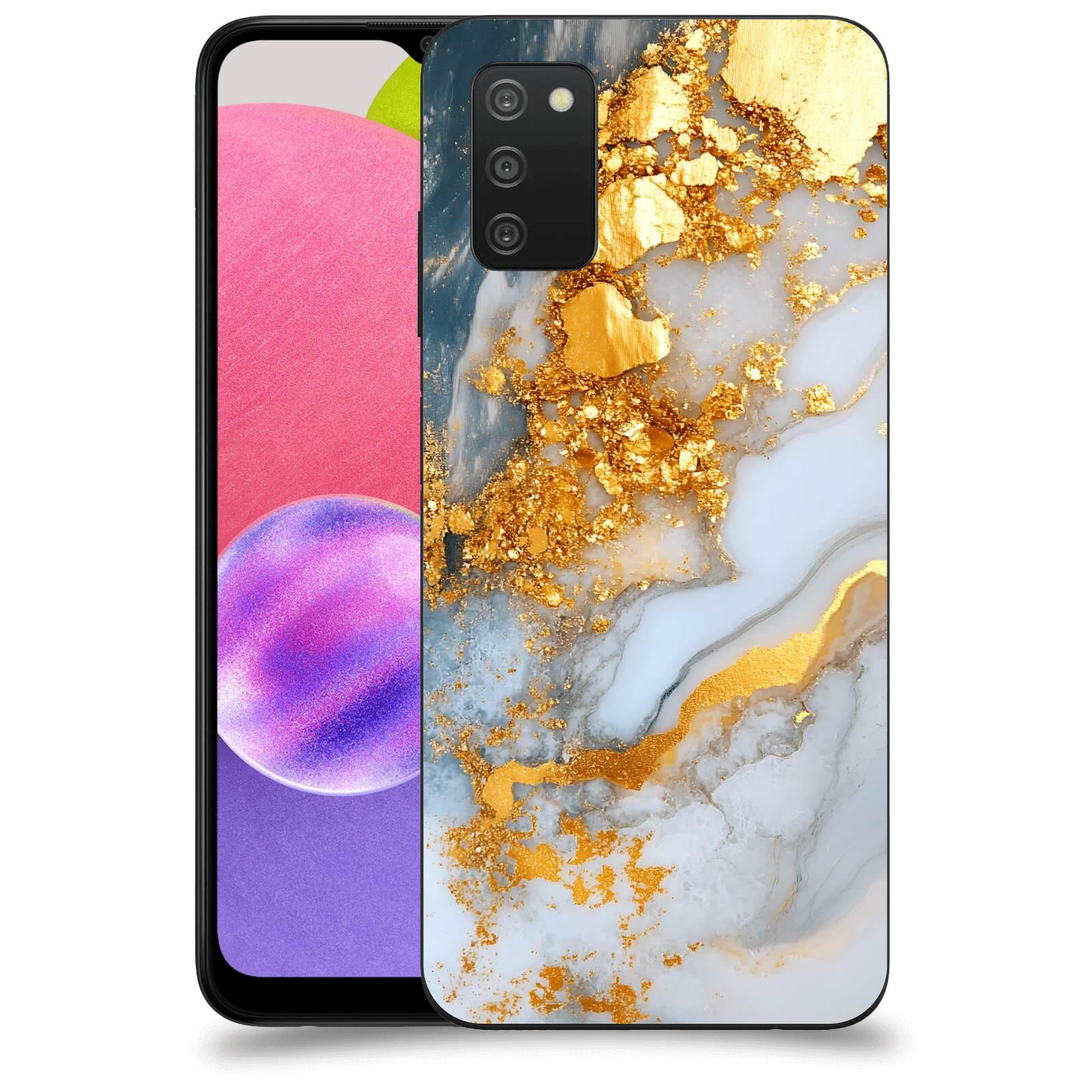 ACOVER Kryt na mobil Samsung Galaxy A03s A037G - Liquid Gold VII