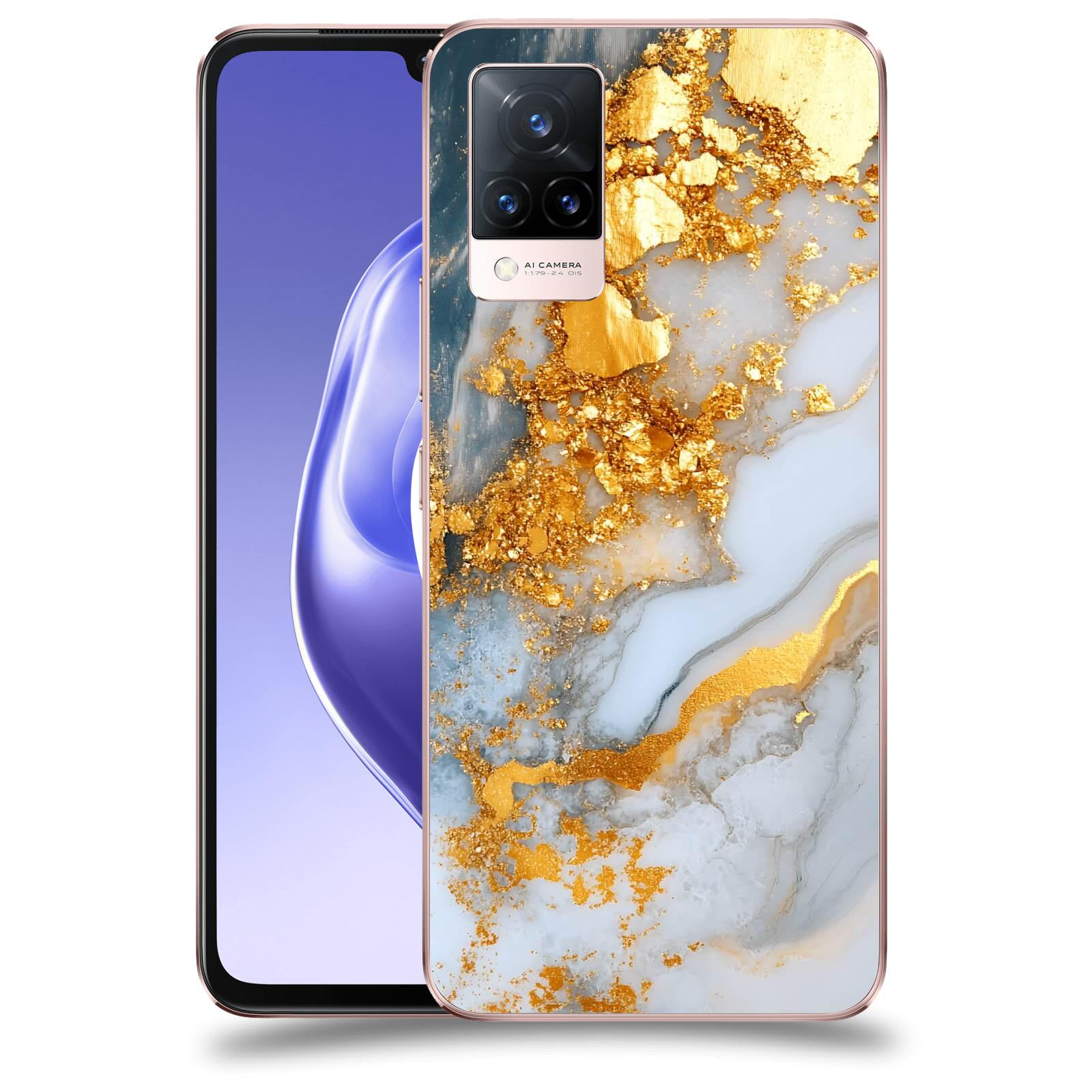 ACOVER Kryt na mobil Vivo V21 5G - Liquid Gold VII