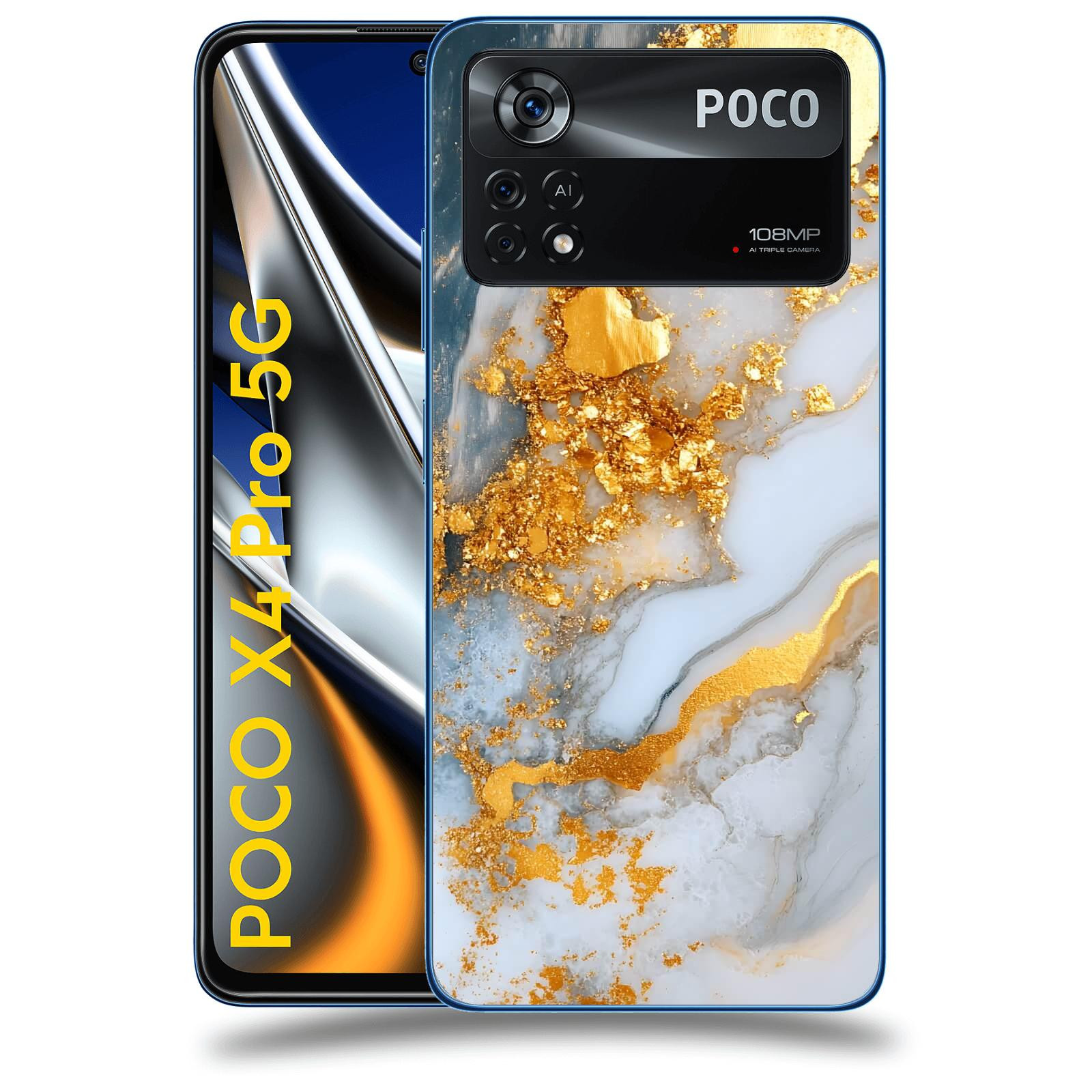 ACOVER Kryt na mobil Xiaomi Poco X4 Pro 5G - Liquid Gold VII