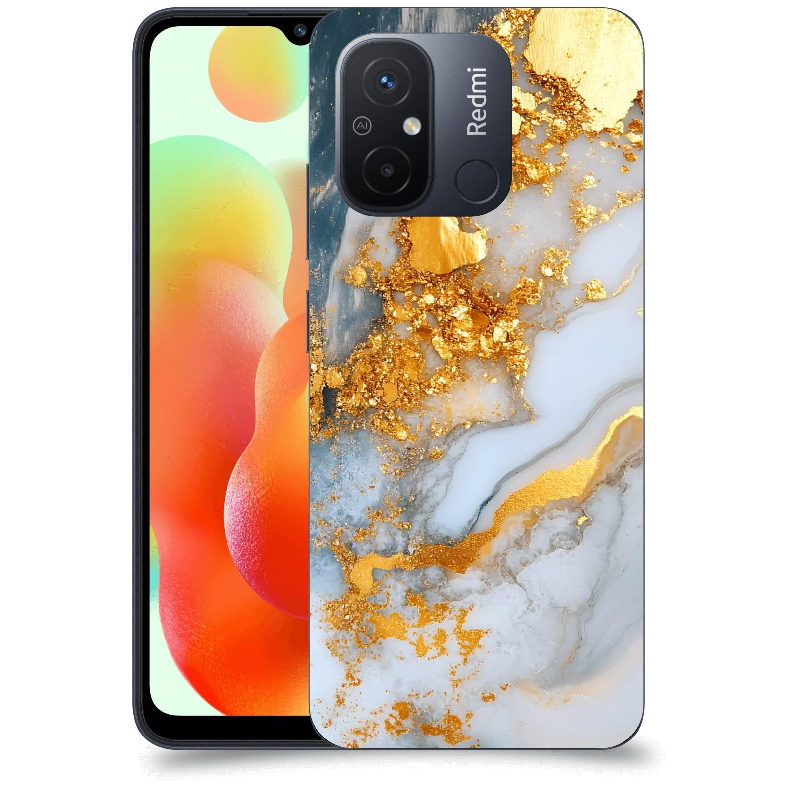 ACOVER Kryt na mobil Xiaomi Redmi 12C - Liquid Gold VII