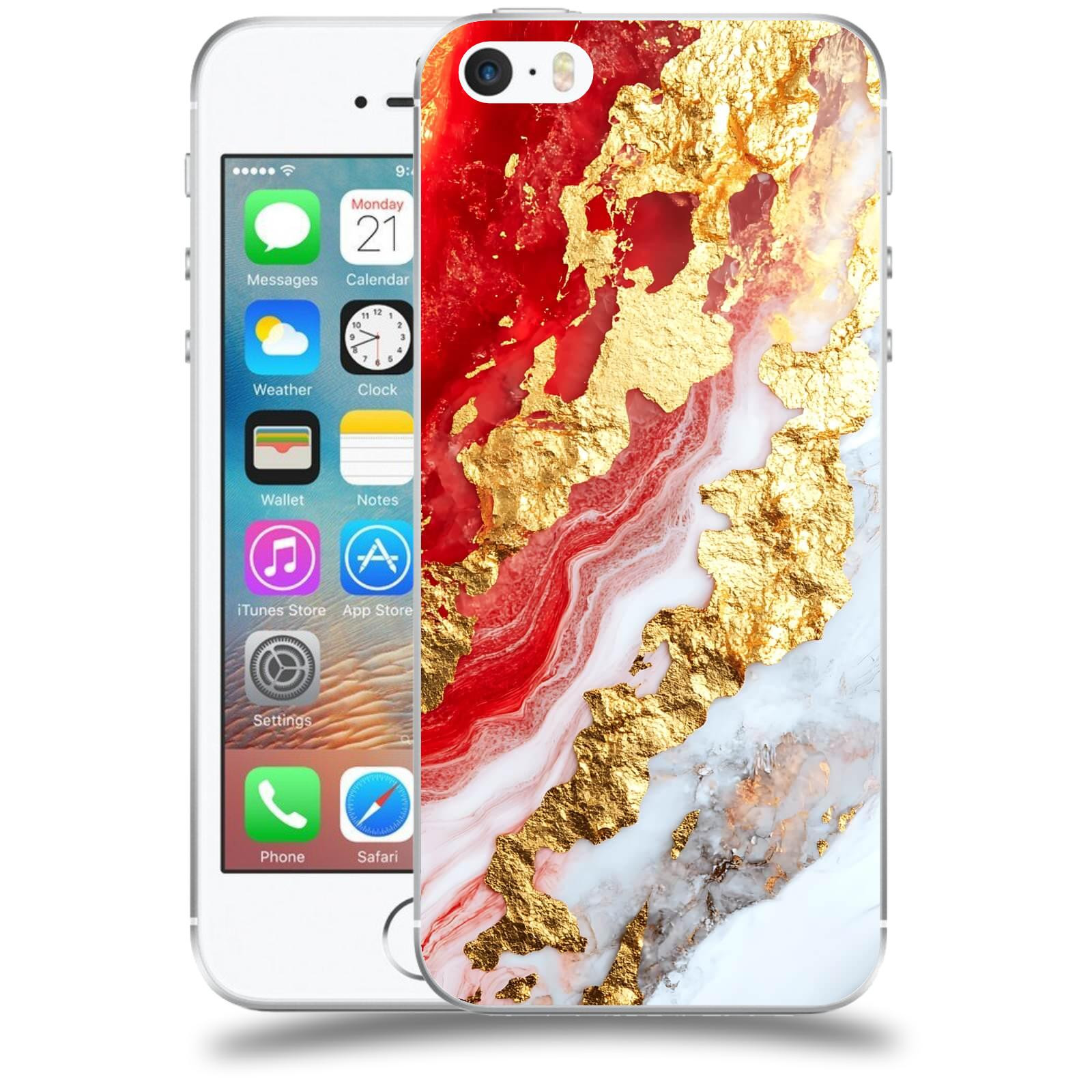 ACOVER Kryt na mobil Apple iPhone 5/5S/SE - Golden Blood II