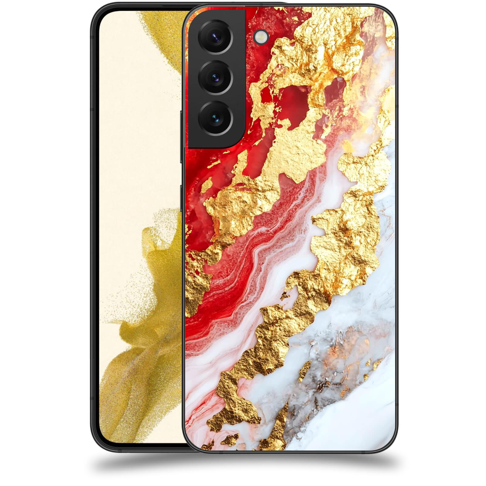 ACOVER Kryt na mobil Samsung Galaxy S22+ 5G - Golden Blood II