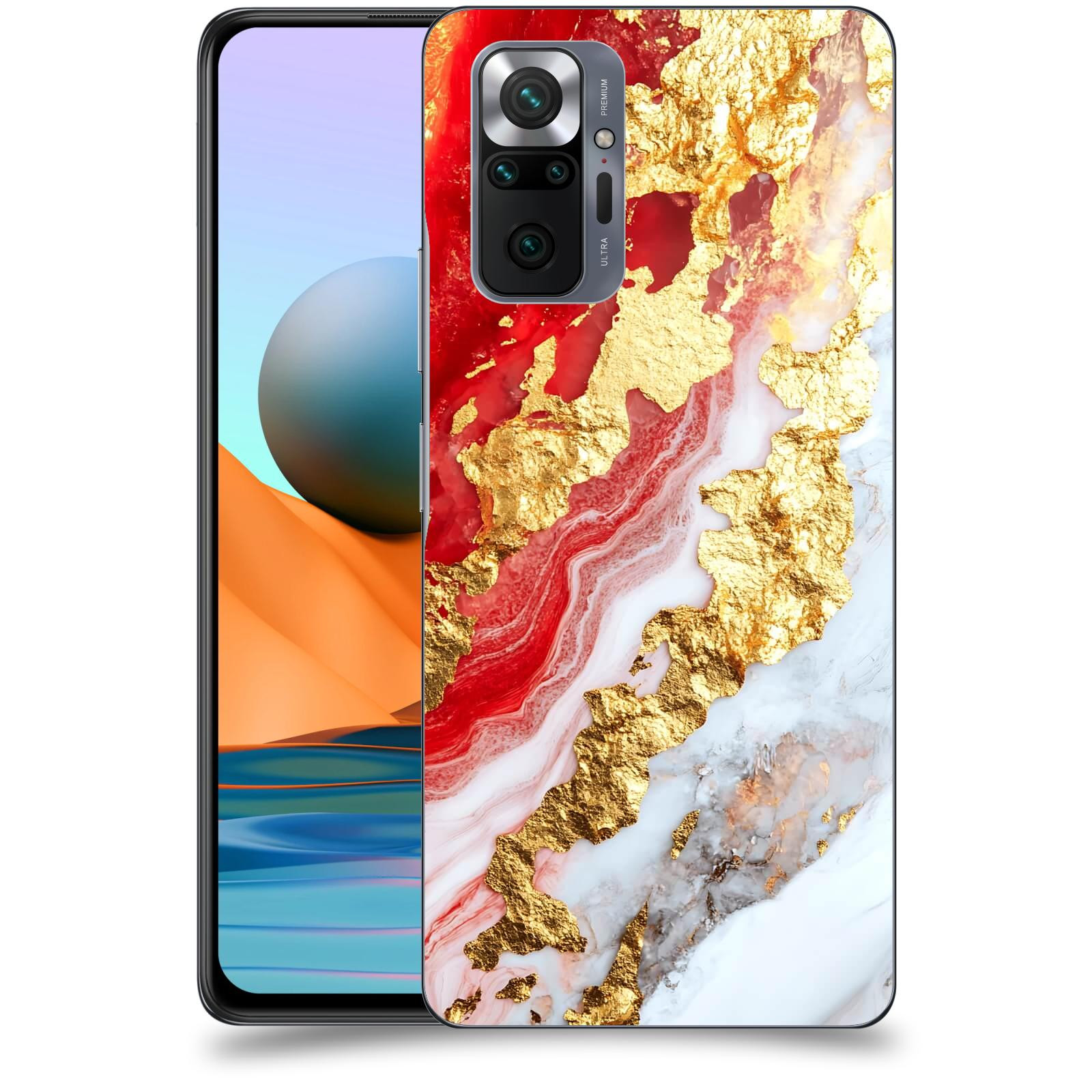 ACOVER Kryt na mobil Xiaomi Redmi Note 10 Pro - Golden Blood II