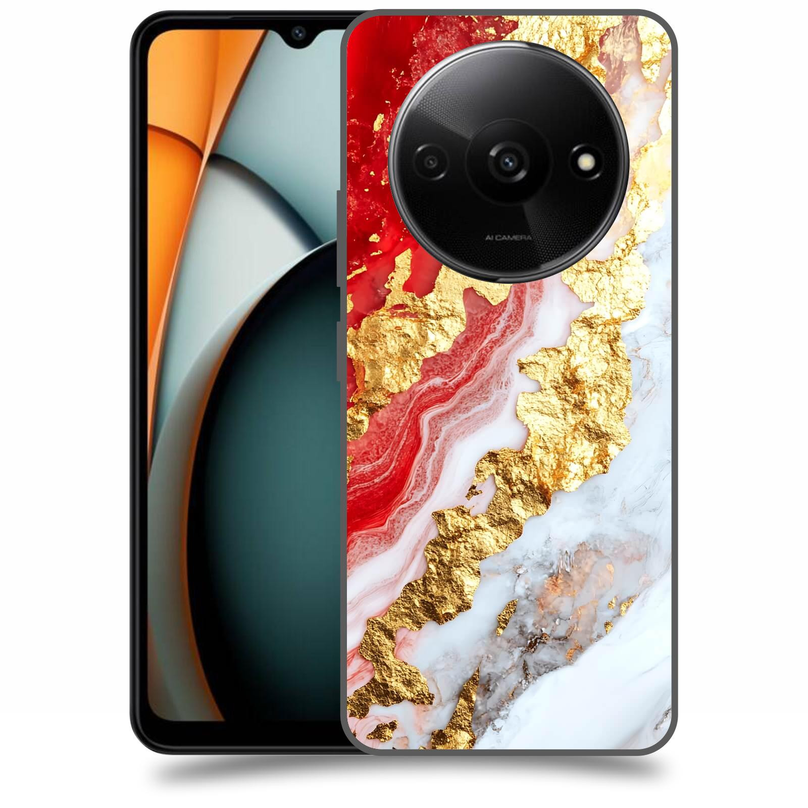 ACOVER Kryt na mobil Xiaomi Redmi A3 - Golden Blood II