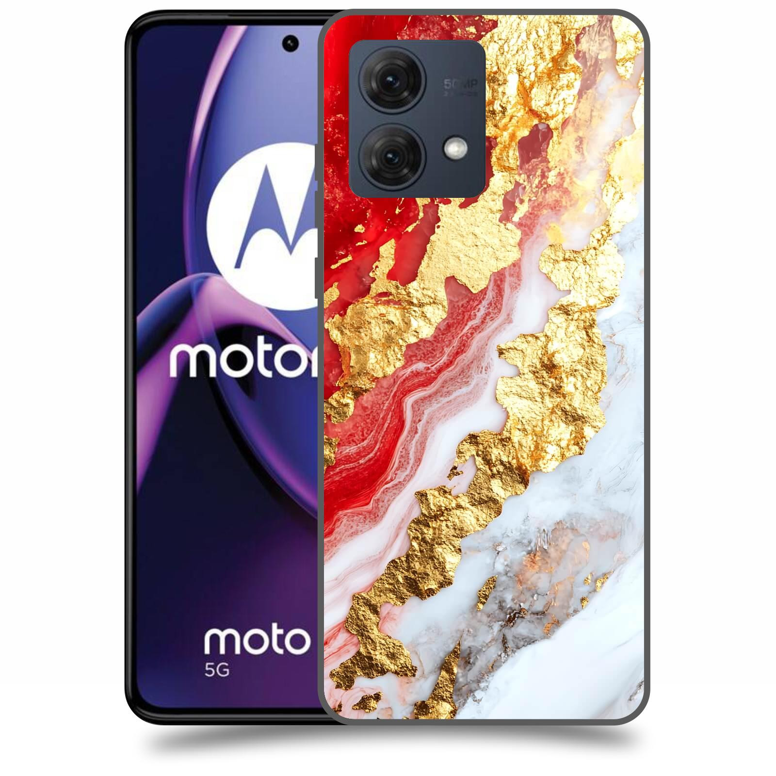 ACOVER Kryt na mobil Motorola Moto G84 5G - Golden Blood II