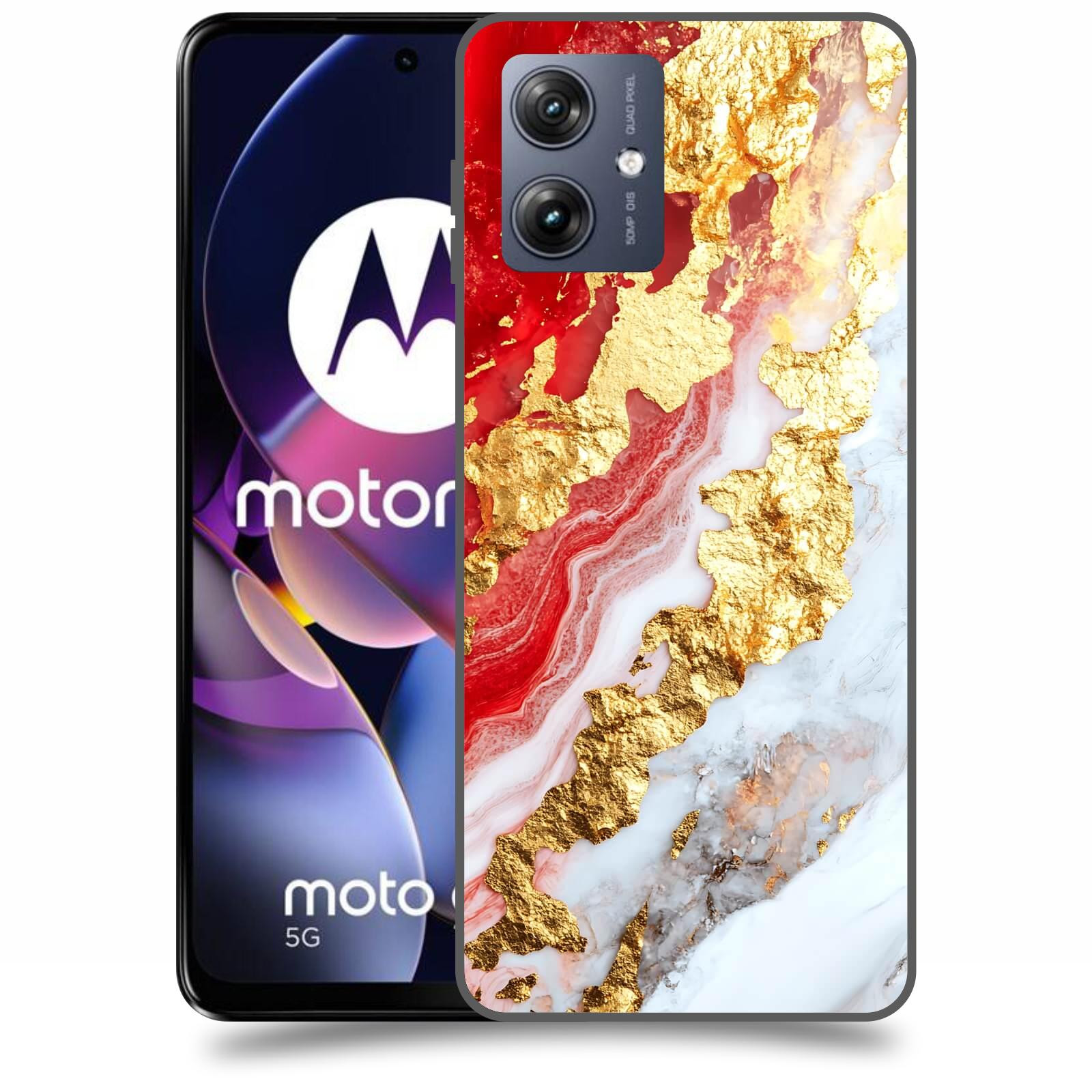 ACOVER Kryt na mobil Motorola Moto G54 5G - Golden Blood II