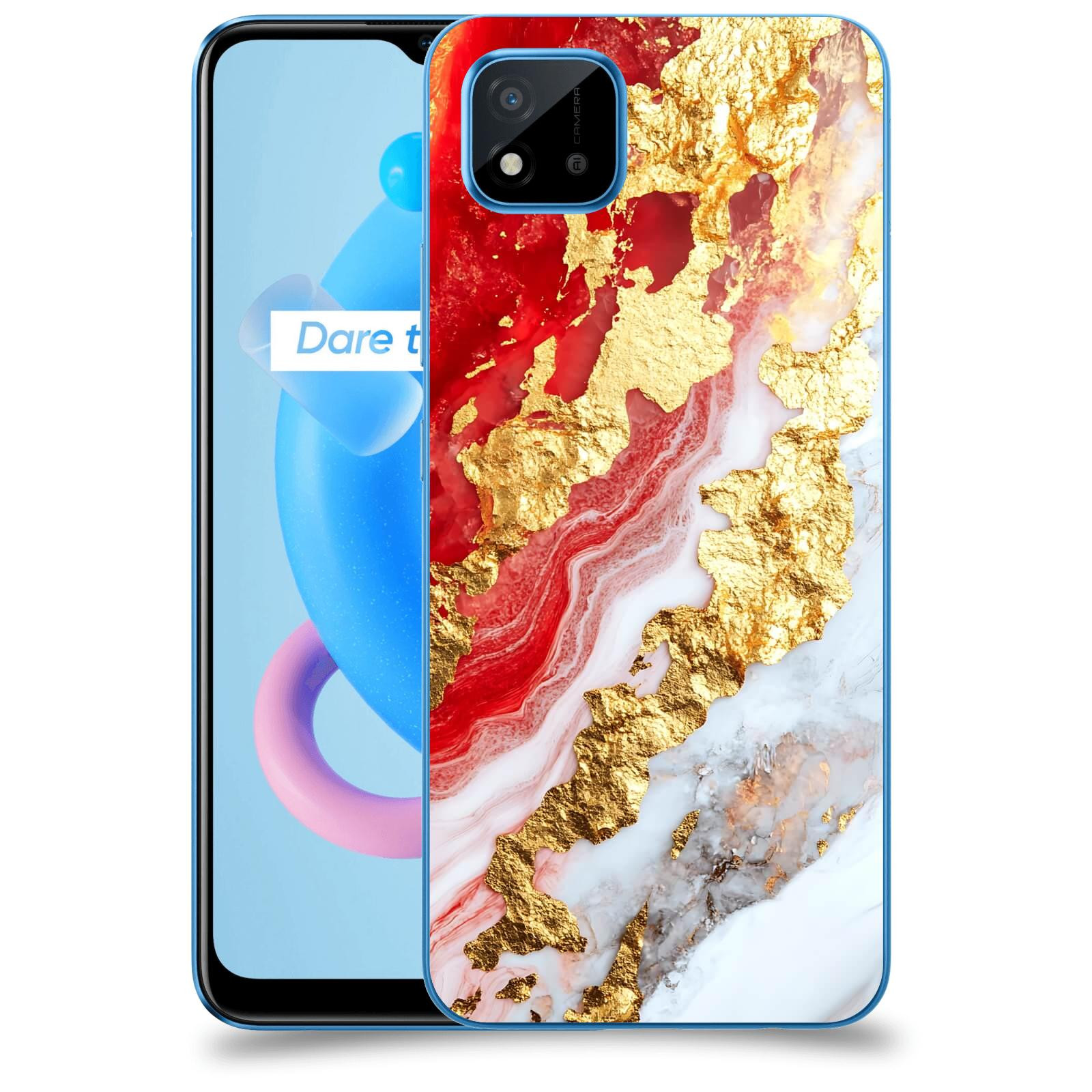 ACOVER Kryt na mobil Realme C11 (2021) - Golden Blood II