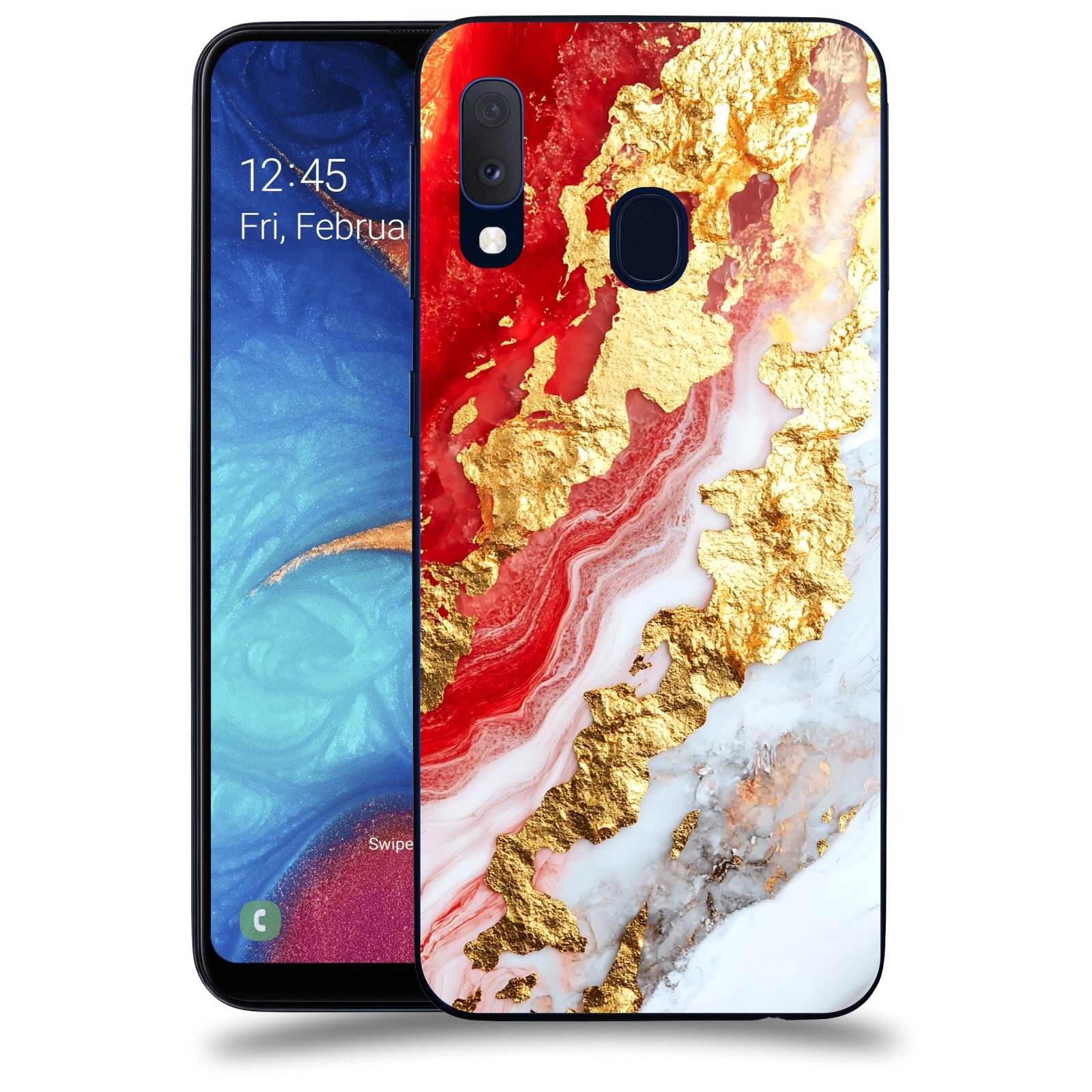 ACOVER Kryt na mobil Samsung Galaxy A20e A202F - Golden Blood II