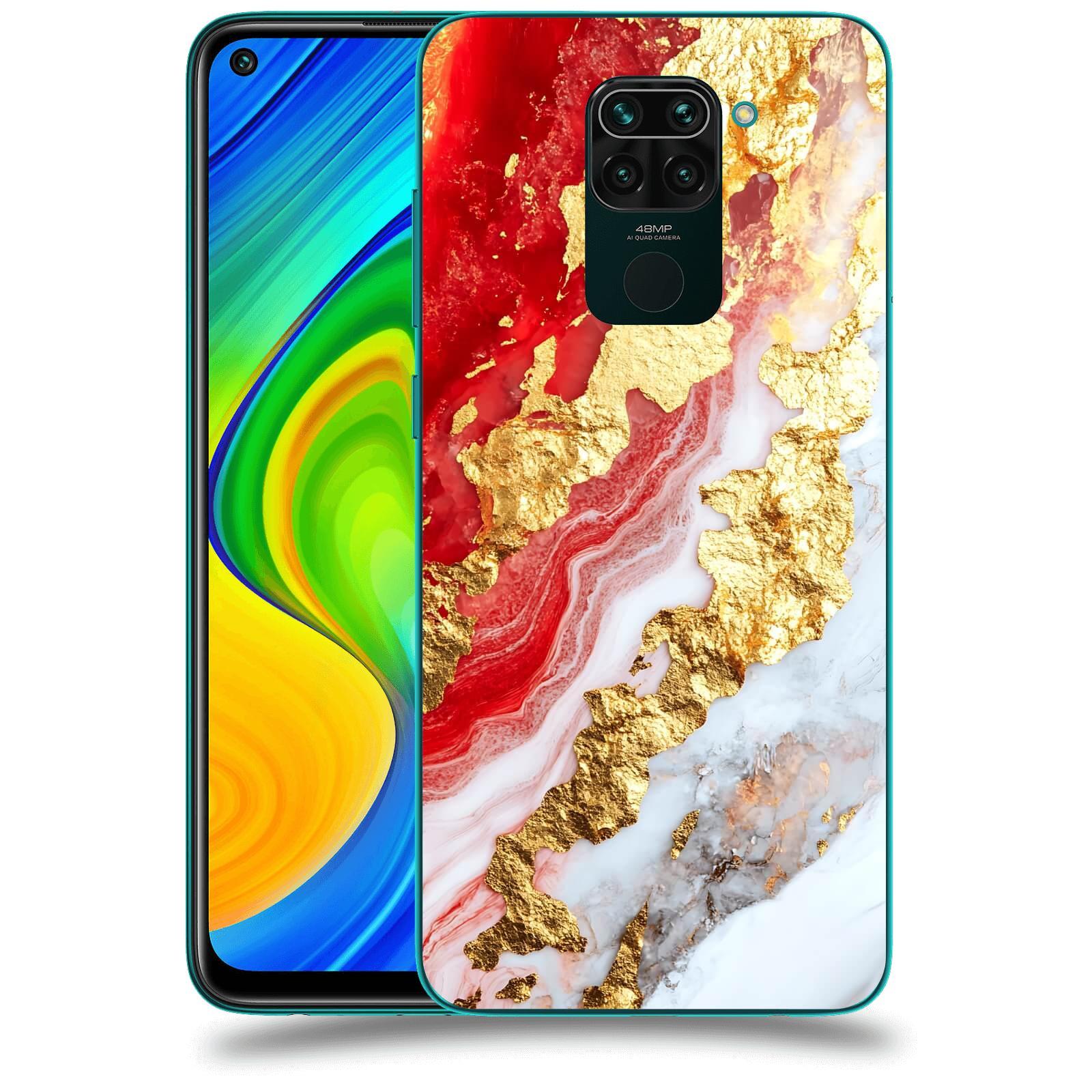 ACOVER Kryt na mobil Xiaomi Redmi Note 9 - Golden Blood II