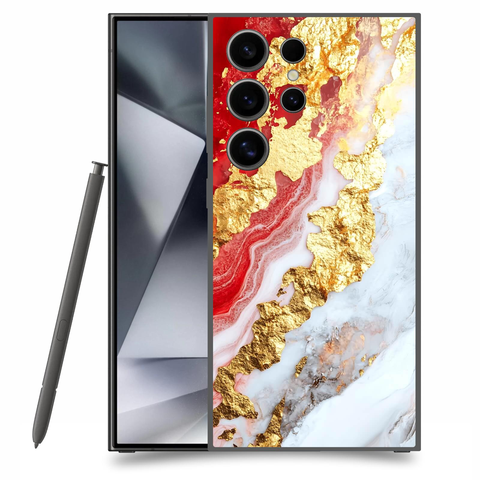 ACOVER Kryt na mobil Samsung Galaxy S24 Ultra - Golden Blood II
