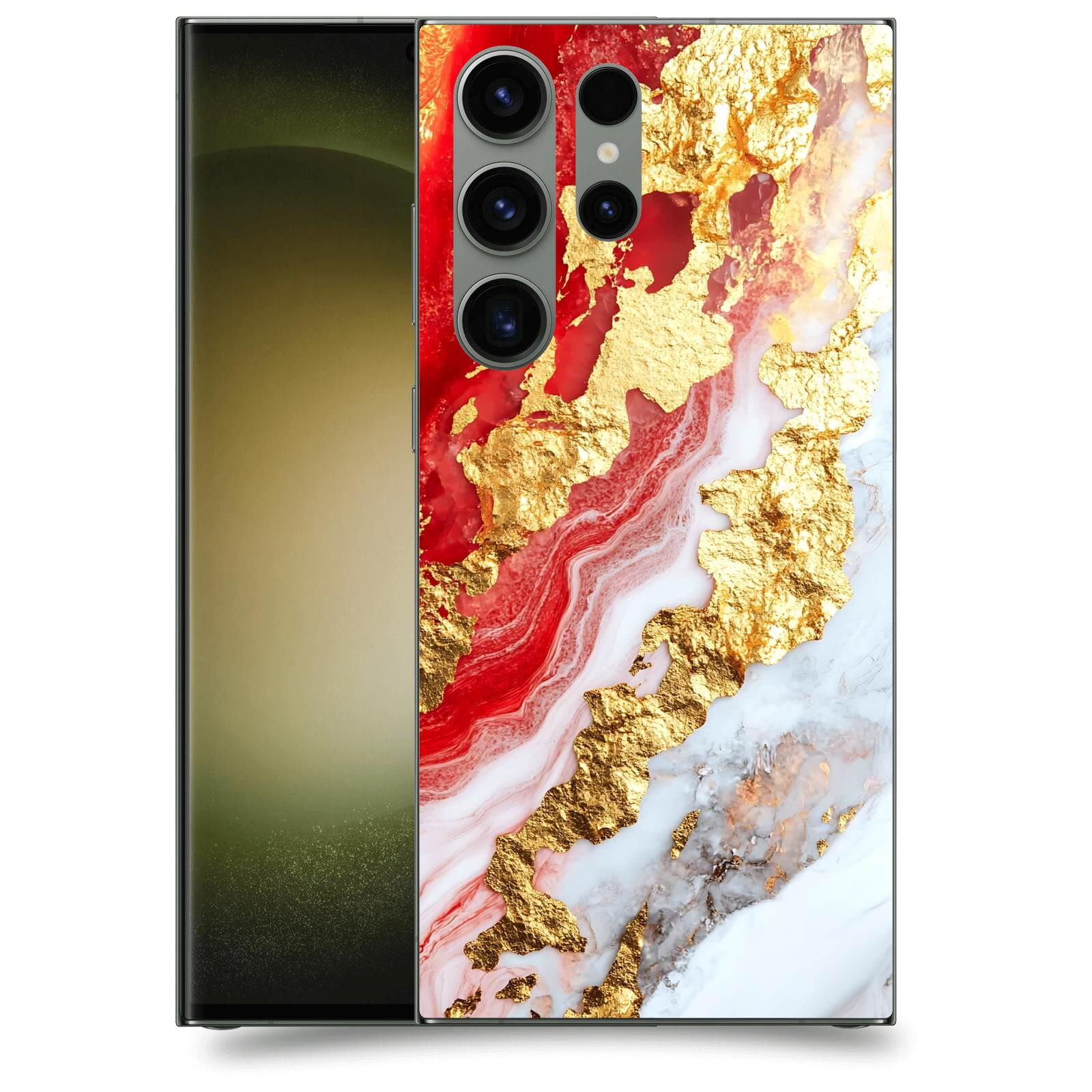 ACOVER Kryt na mobil Samsung Galaxy S23 Ultra 5G - Golden Blood II