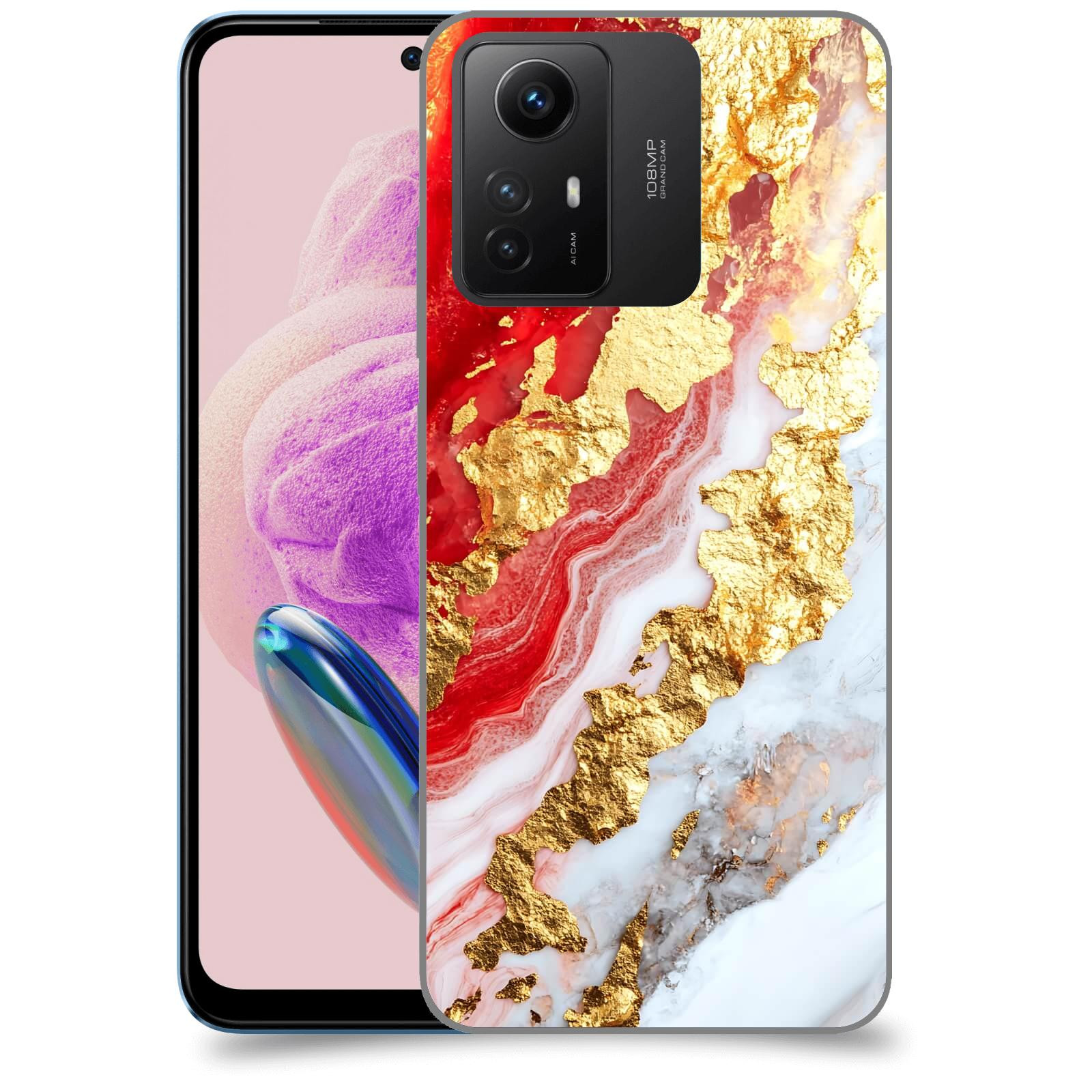 ACOVER Kryt na mobil Xiaomi Redmi Note 12S - Golden Blood II