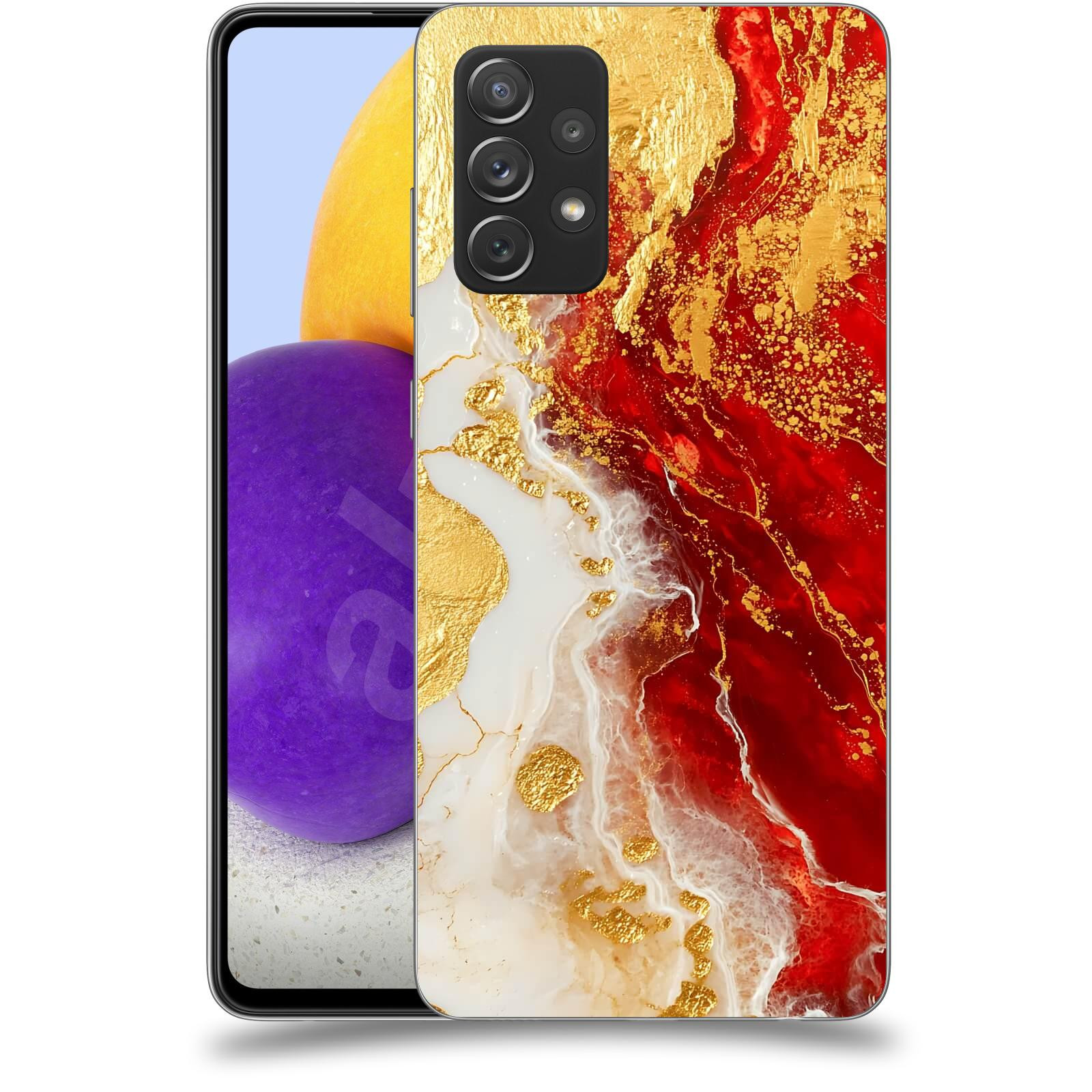 ACOVER Kryt na mobil Samsung Galaxy A72 A725F - Golden Blood III