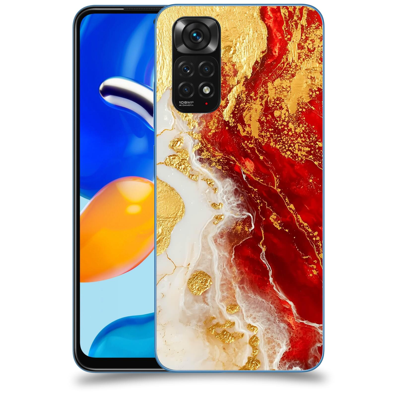 ACOVER Kryt na mobil Xiaomi Redmi Note 11S - Golden Blood III
