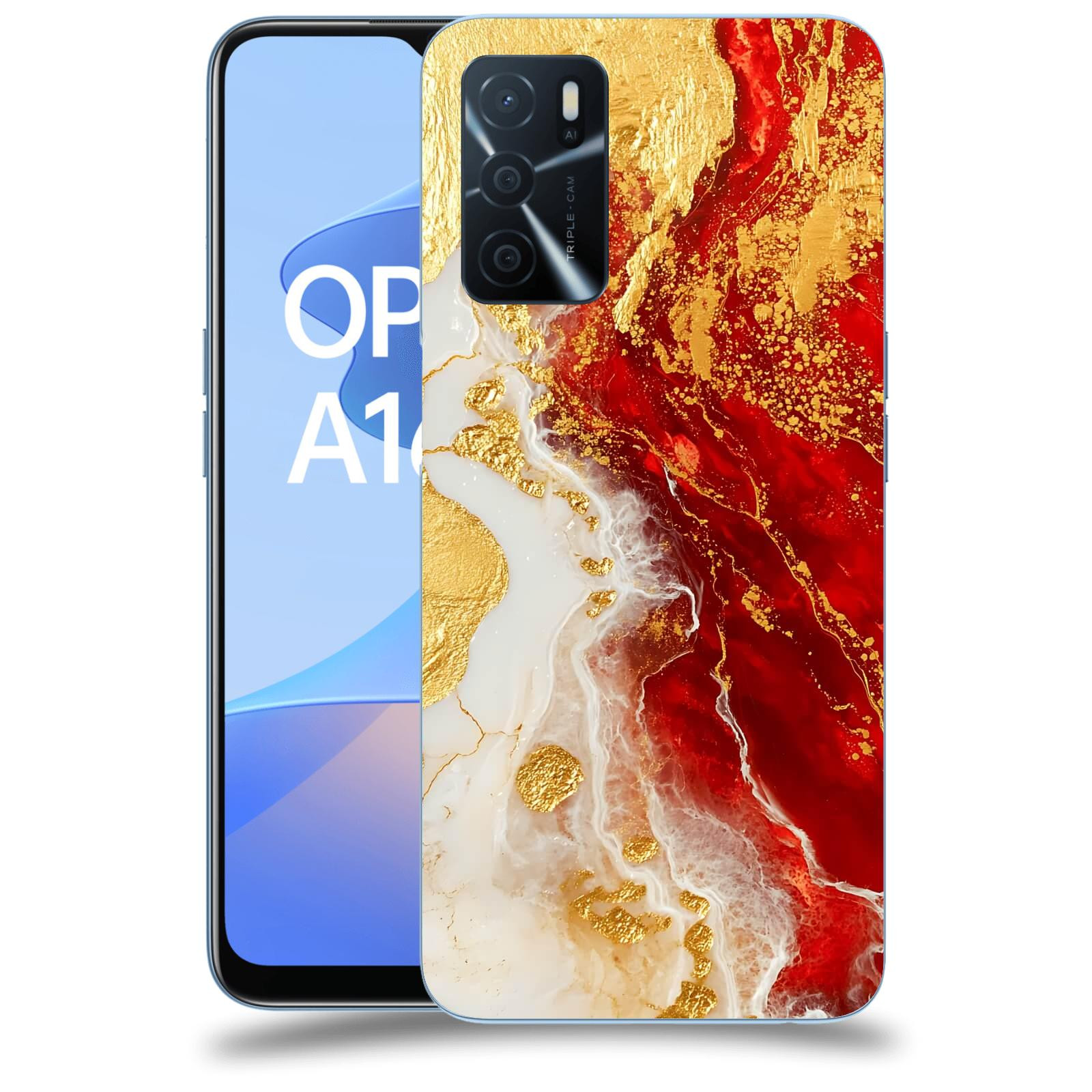 ACOVER Kryt na mobil OPPO A16s - Golden Blood III
