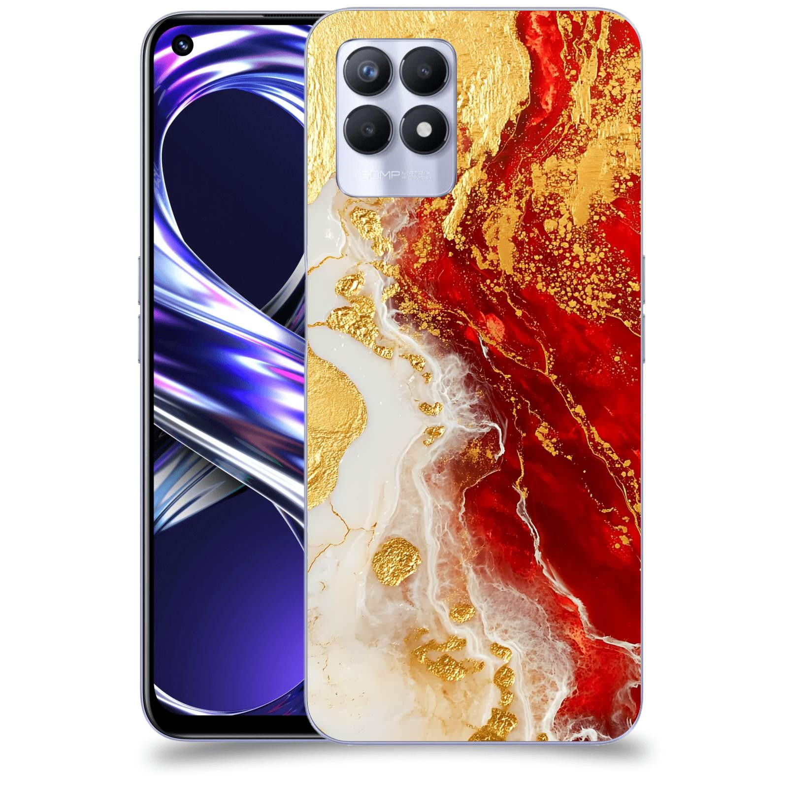 ACOVER Kryt na mobil Realme 8i - Golden Blood III