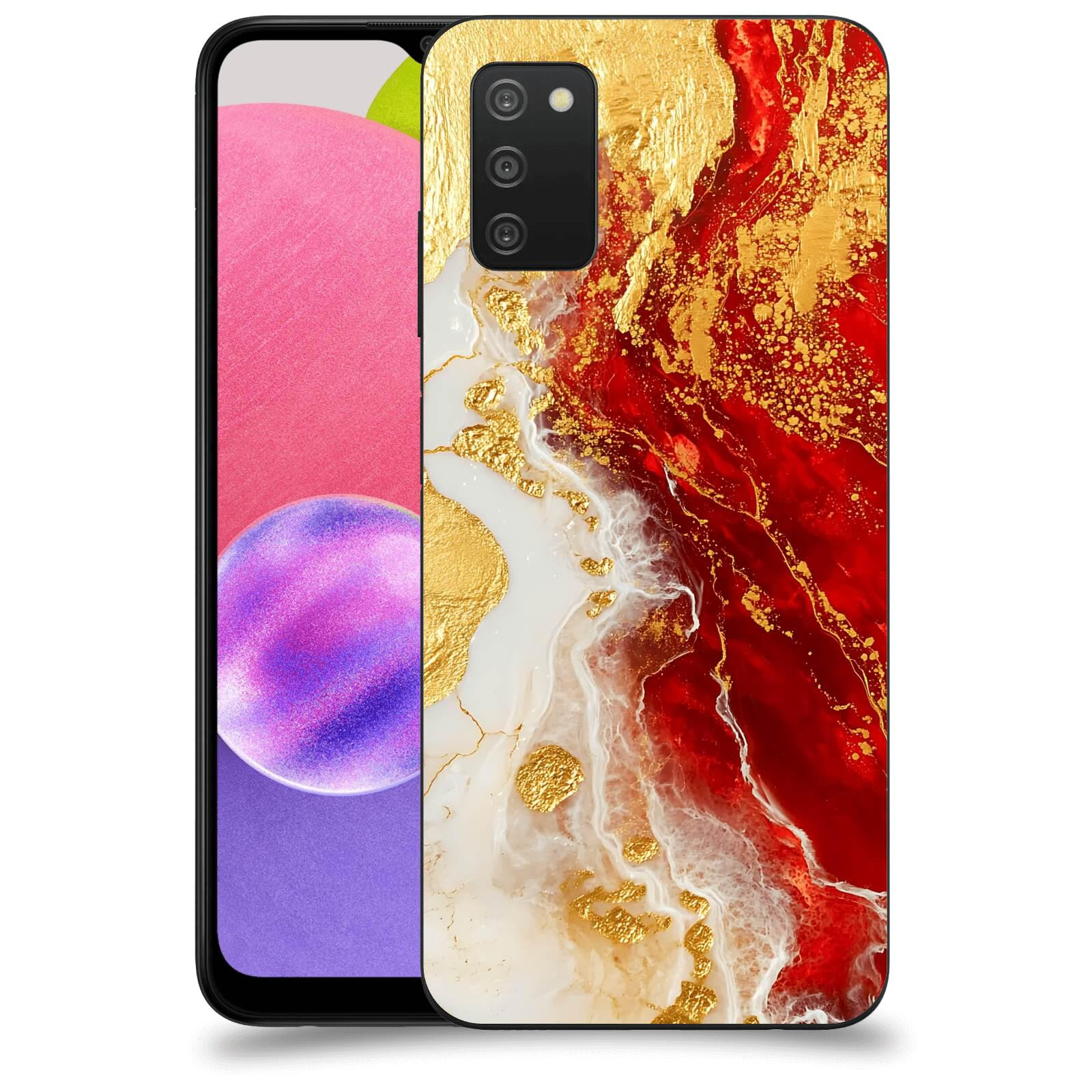 ACOVER Kryt na mobil Samsung Galaxy A03s A037G - Golden Blood III