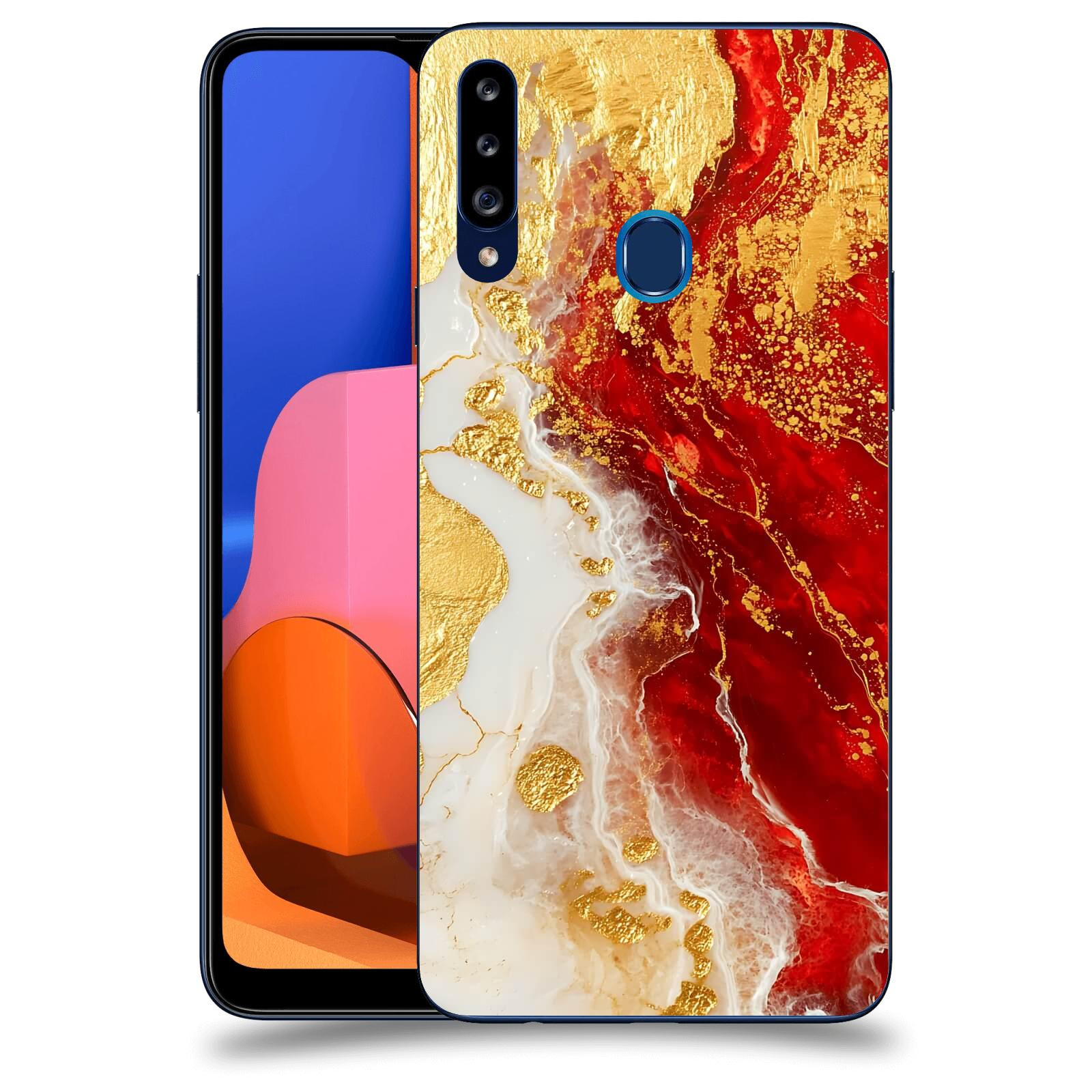 ACOVER Kryt na mobil Samsung Galaxy A20s - Golden Blood III