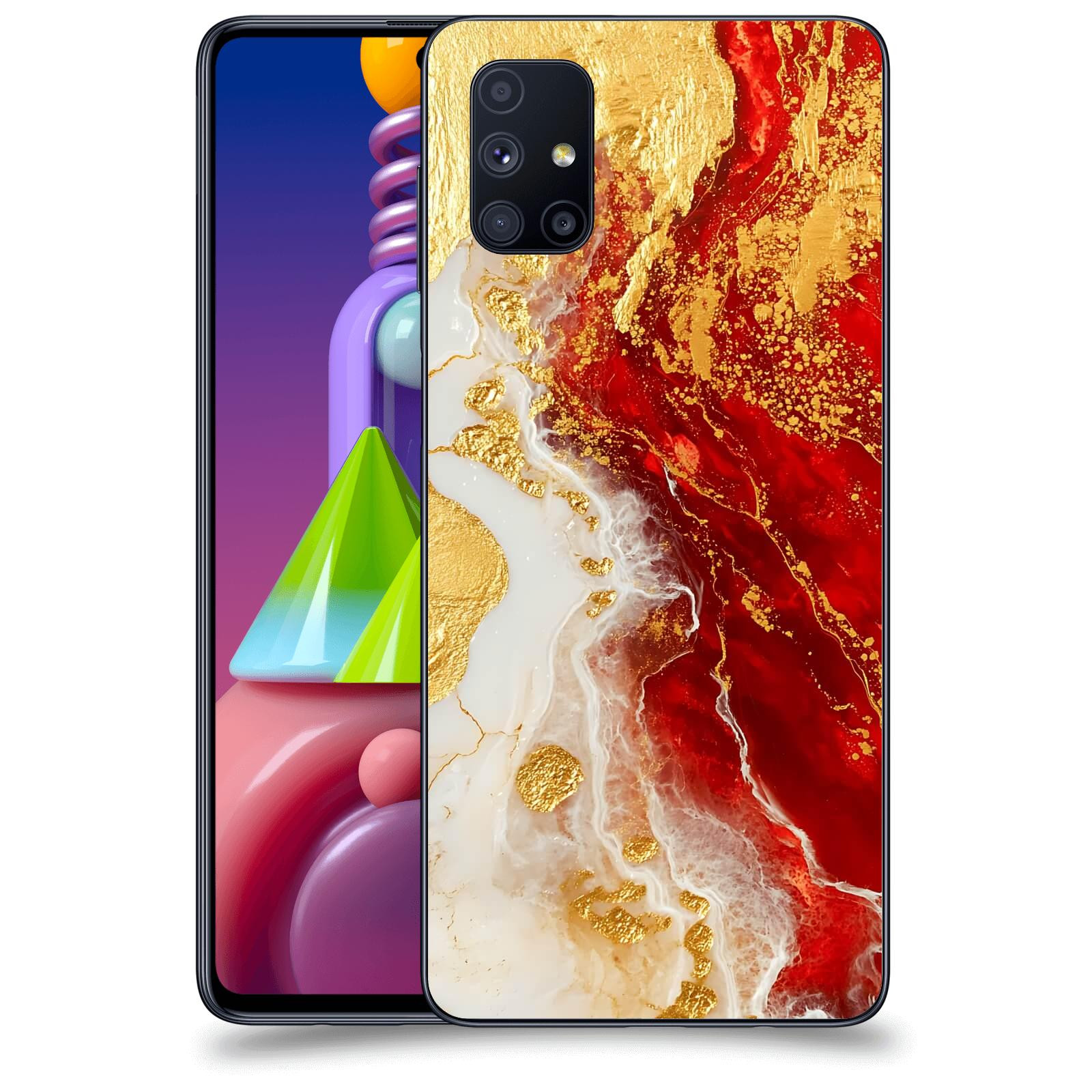 ACOVER Kryt na mobil Samsung Galaxy M51 M515F - Golden Blood III