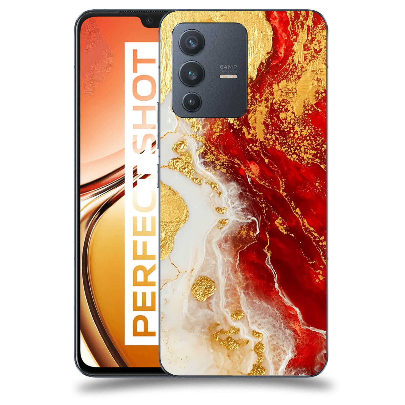 ACOVER Kryt na mobil Vivo V23 5G - Golden Blood III